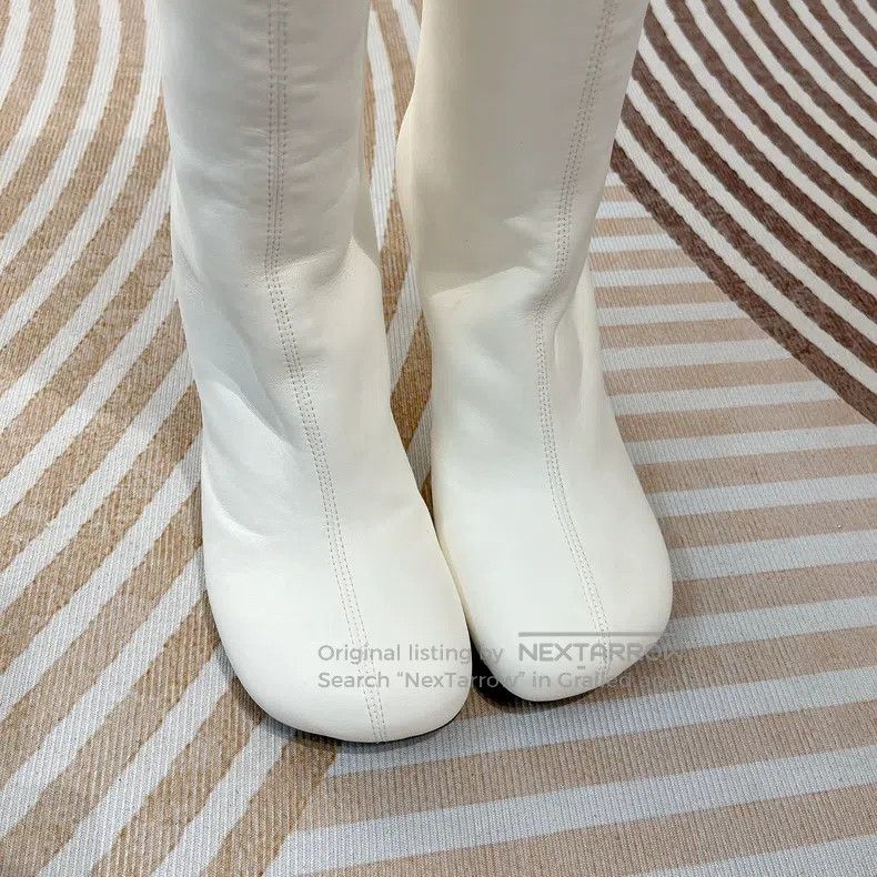 Dries Van Noten Dries Van Noten White Knee-High Boots Size US 6.5 / IT 36.5 - 3 Thumbnail
