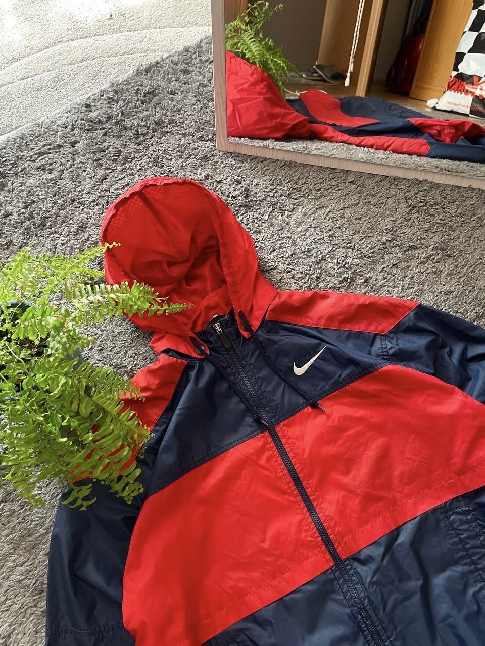 Nike × Vintage 90s Nike Vintage Light Jacket Streetwear Big Logo Swoosh Y2k Size US L / EU 52-54 / 3 - 12 Thumbnail