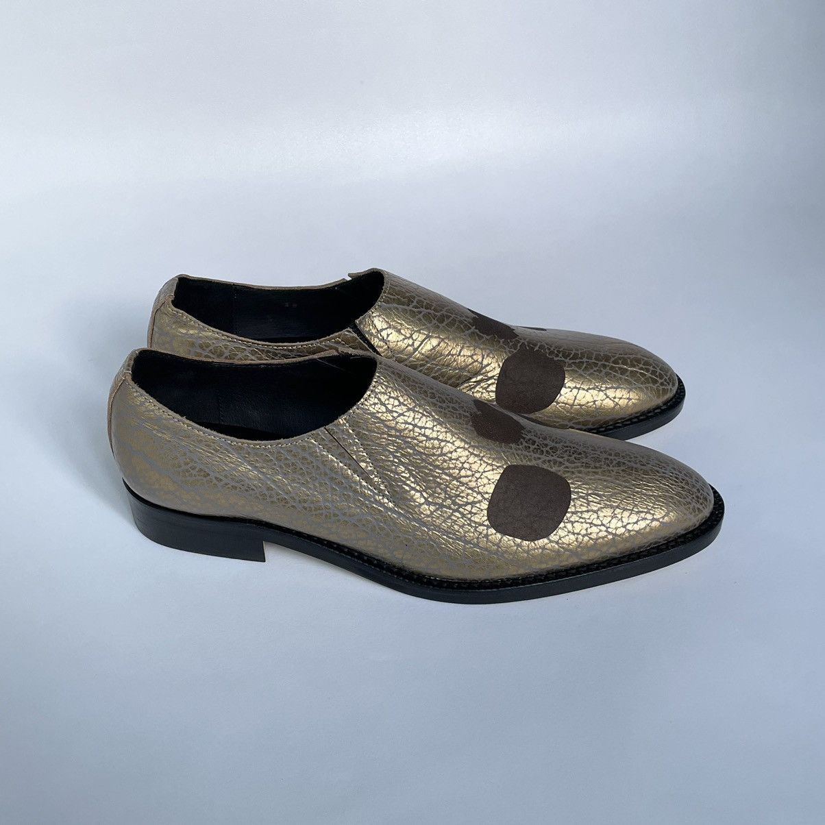 Comme des Garcons ‘Skull Print’ Leather Loafers Size US 8 / EU 41 - 2 Thumbnail