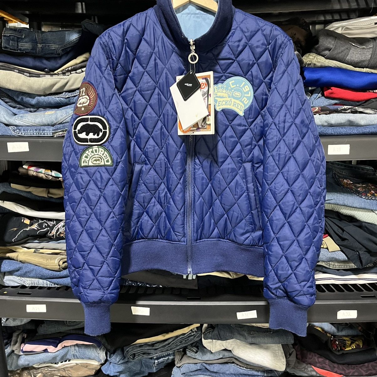 Ecko Unltd. VTG Y2K ECKO UNLTD RHINO MILITARY REVERSIBLE BOMBER JACKET Size US S / EU 44-46 / 1 - 5 Thumbnail