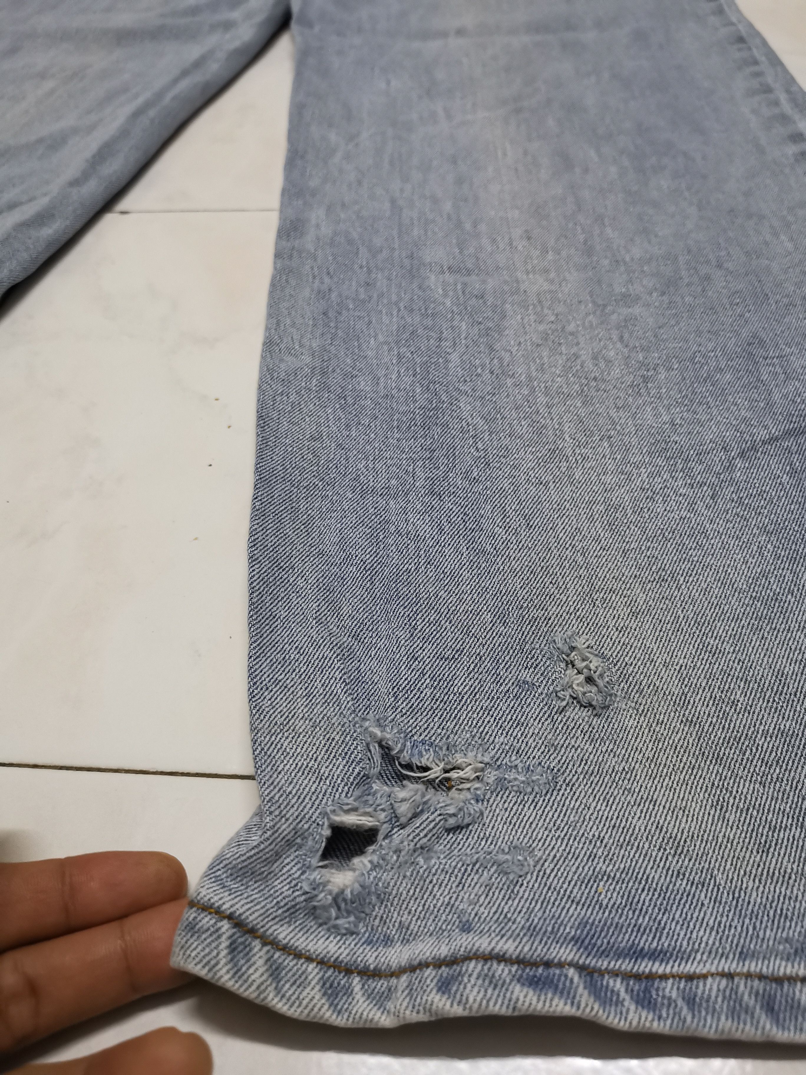 If Six Was Nine Studio ghibli distressed jeans Size US 35 - 12 Thumbnail