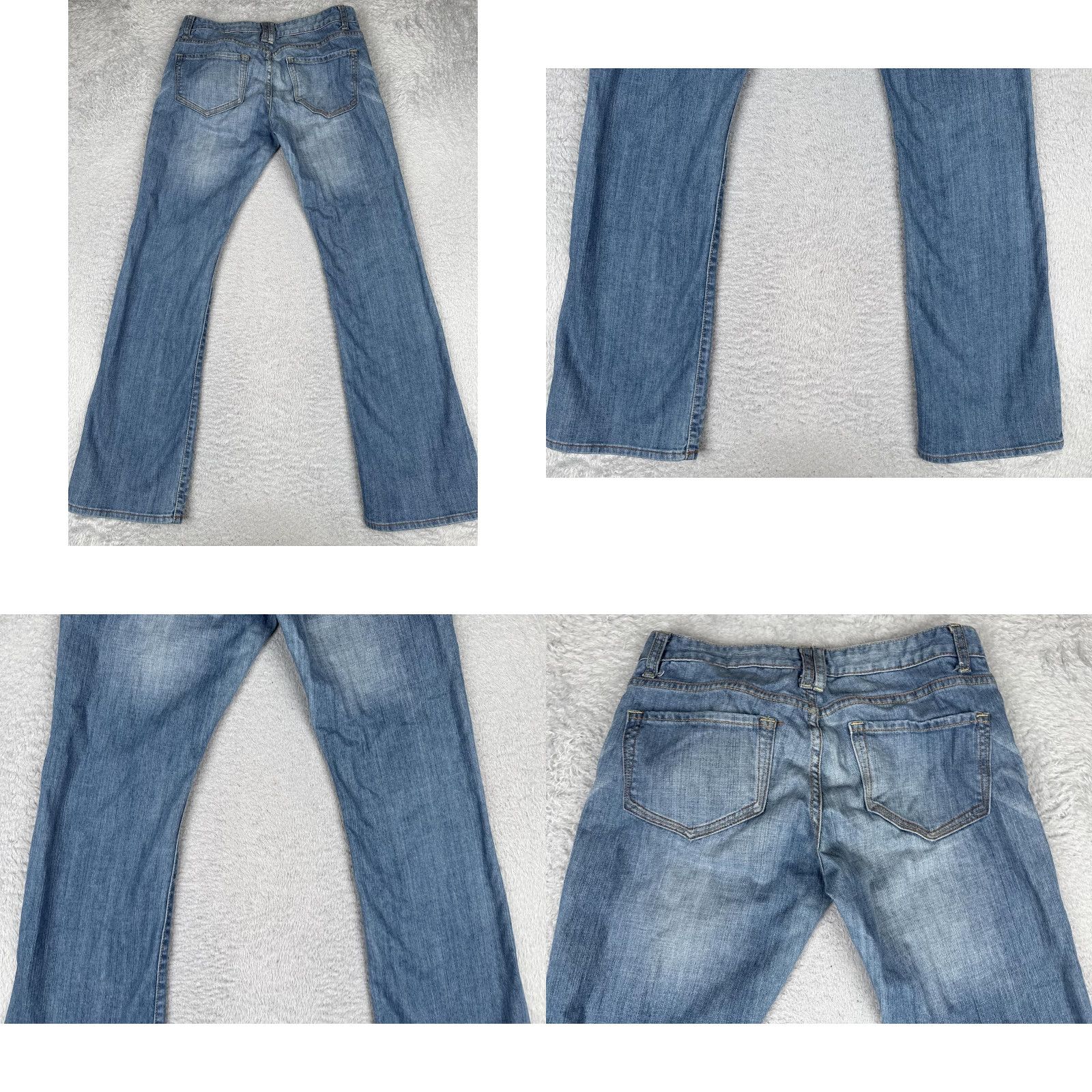 Vintage Salt Broadway Bootcut Jeans Womens 29 Blue Med Wash Mid Rise Stretch Denim Boots 5-Pocket 29x33 Size 29" - 10 Thumbnail