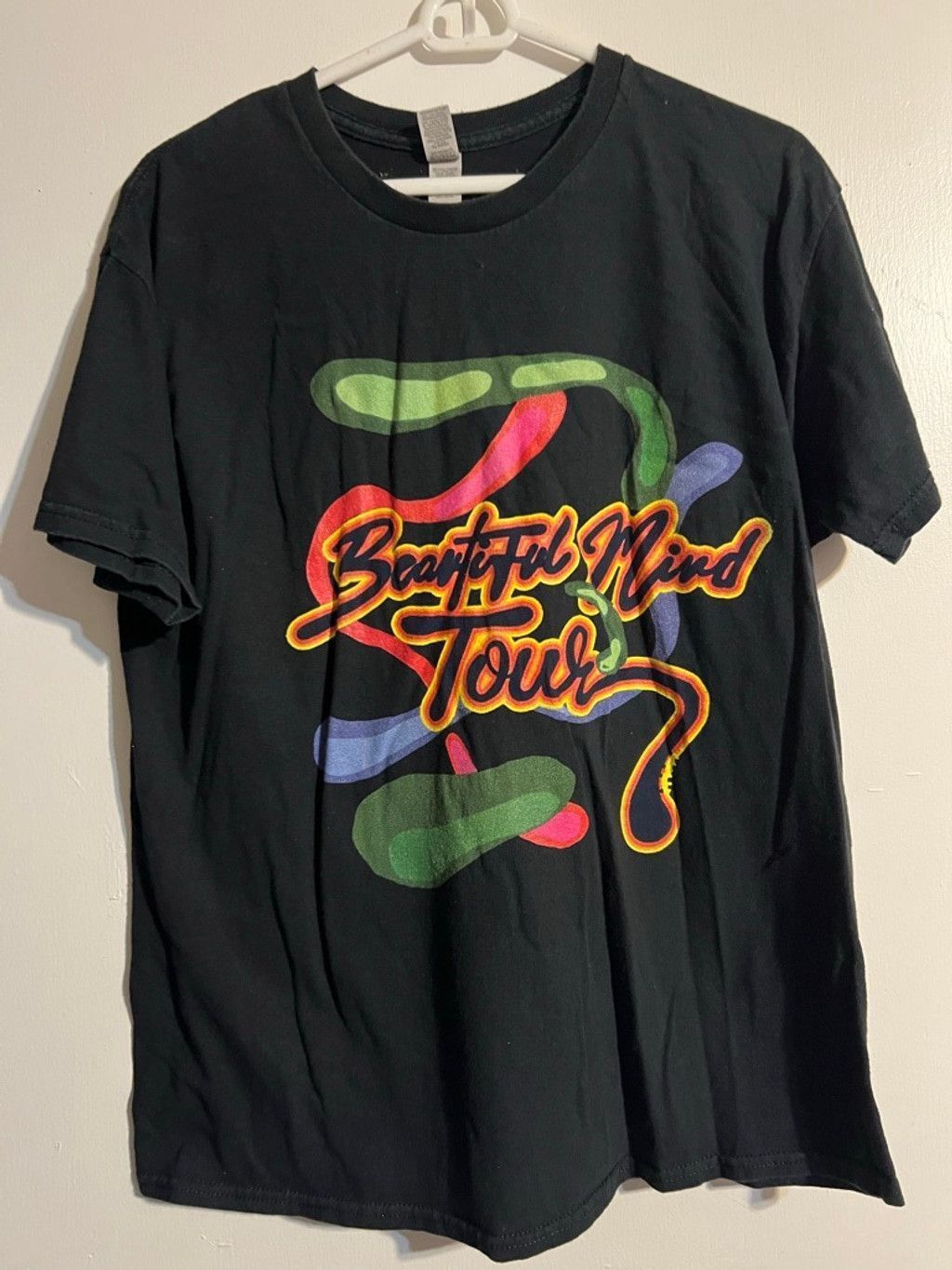 Gildan Men's Gildan Beautiful Mind Tour Graphic Tee L Black Size US L / EU 52-54 / 3 - 1 Thumbnail