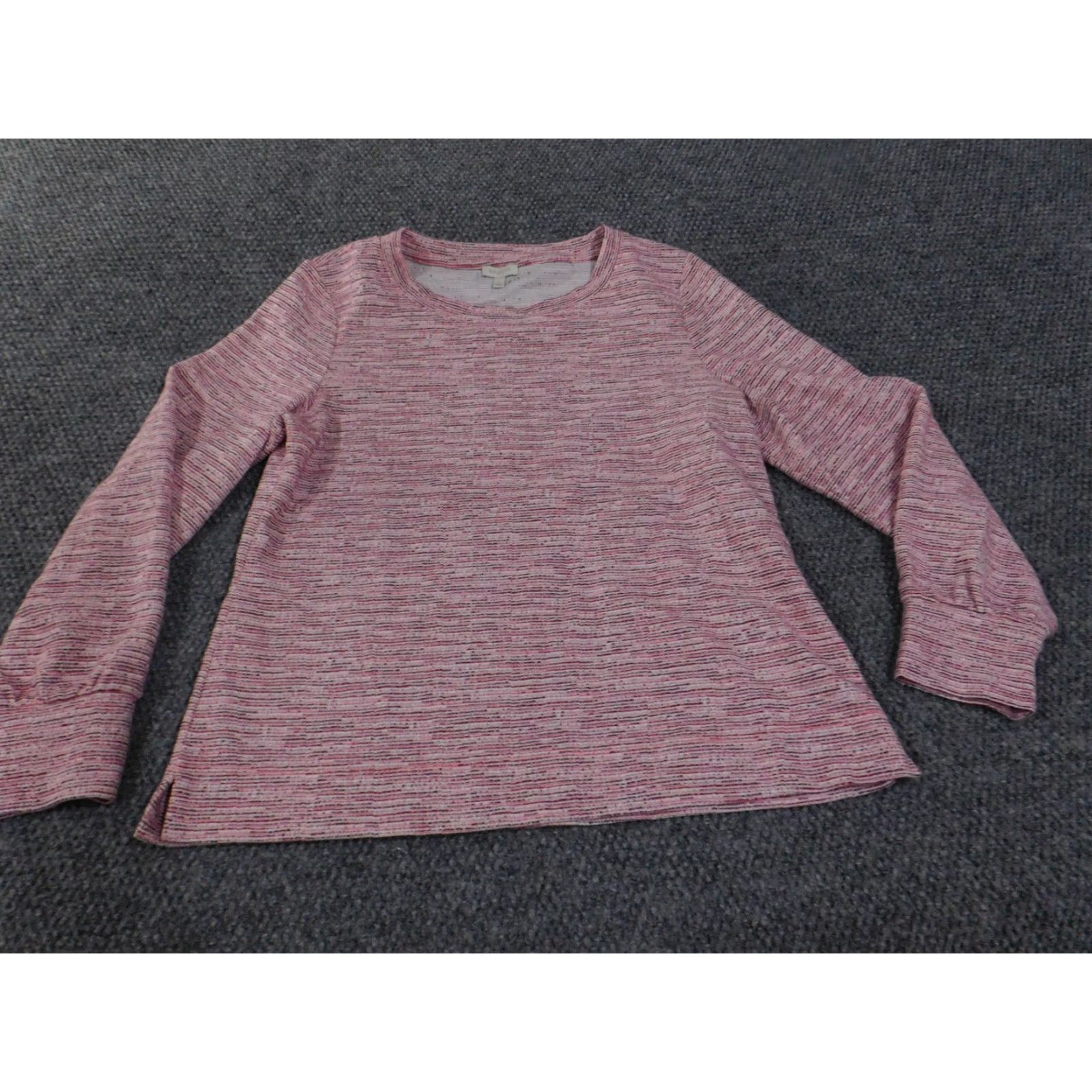 Talbots Talbots Sweater Womens Large Pink Gray Pullover Crewneck Long Sleeve Casual Top Size L / US 10 / IT 46 - 3 Thumbnail