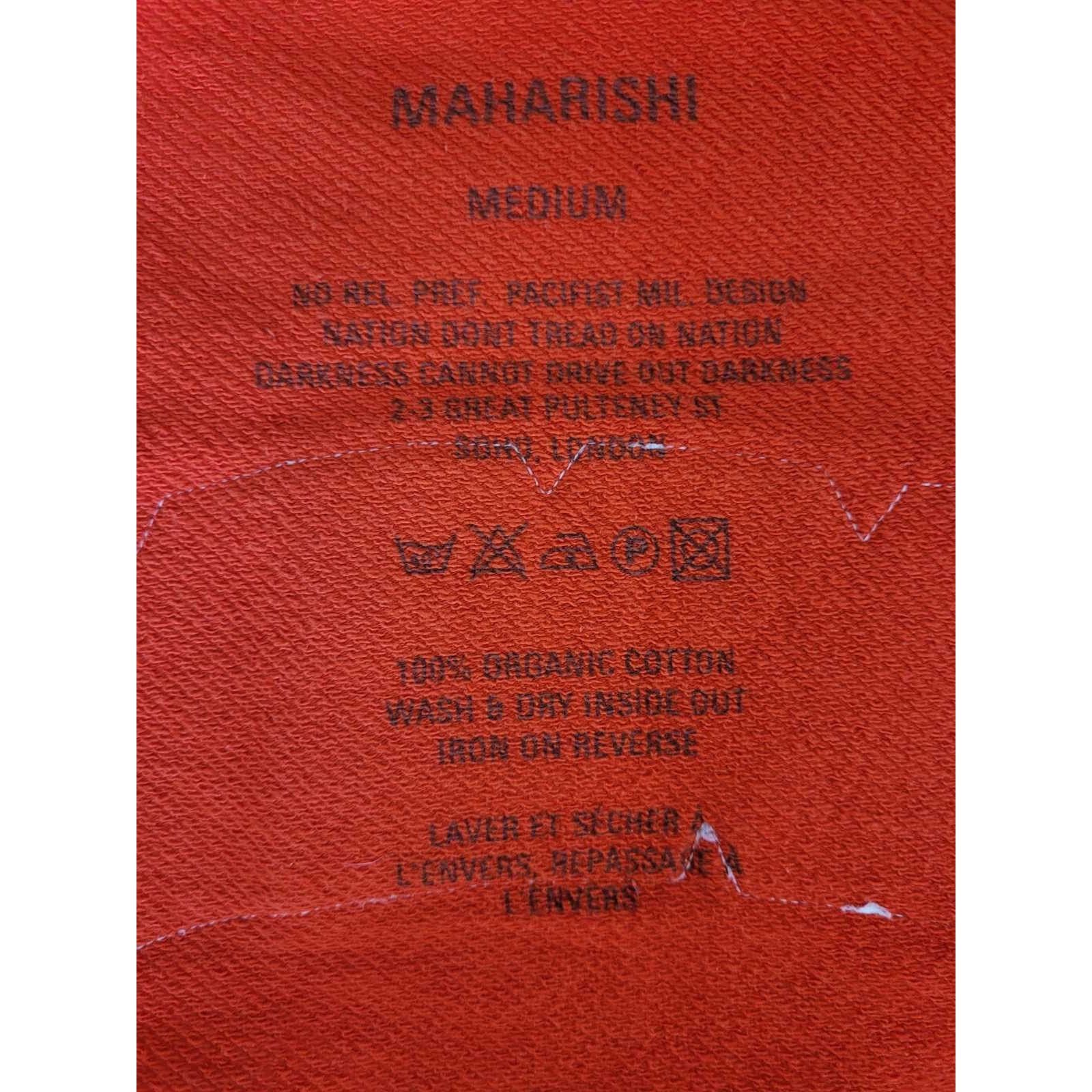 Nwot Maharishi Maha Big Puffa Logo Sweatshirt in Orange, Men's — image 4 of 4