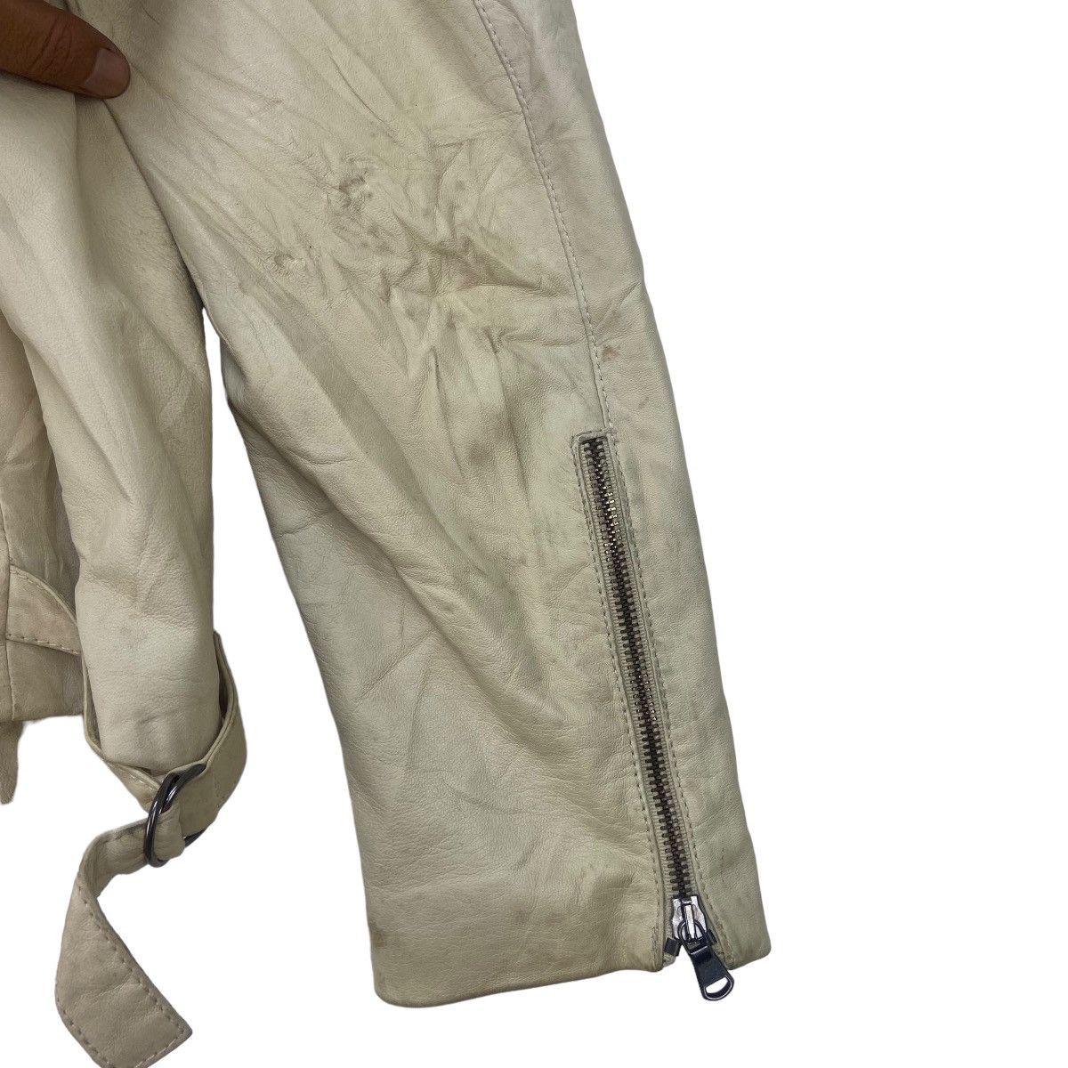 Bray Steve Alan Made in Italy Bray Steve Alan Biker Leather Jacket Size US S / EU 44-46 / 1 - 13 Thumbnail