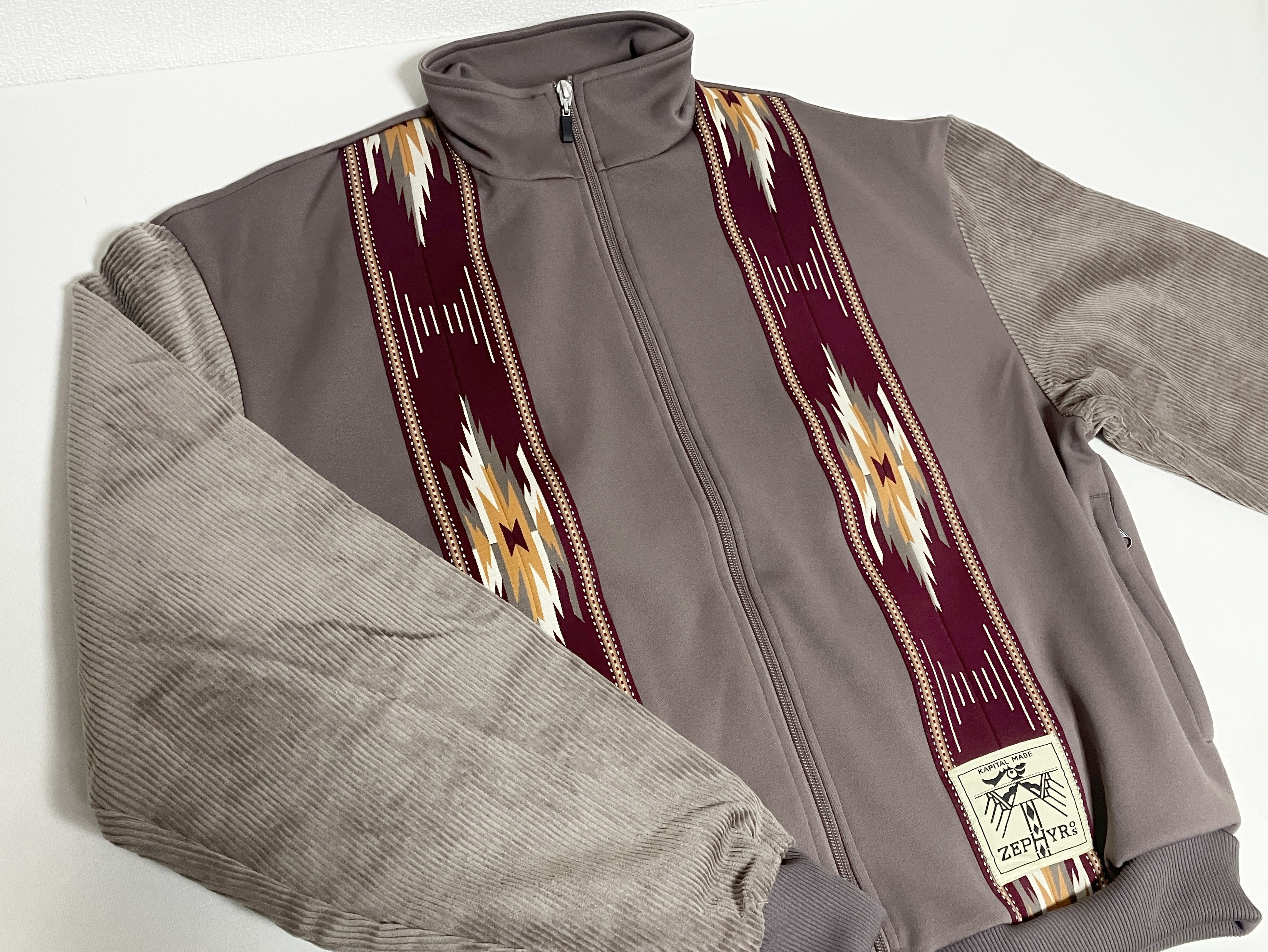 Kapital KAPITAL smooth jersey KOCHI & ZEPHYR track jacket lt.brown Size US XL / EU 56 / 4 - 2 Thumbnail