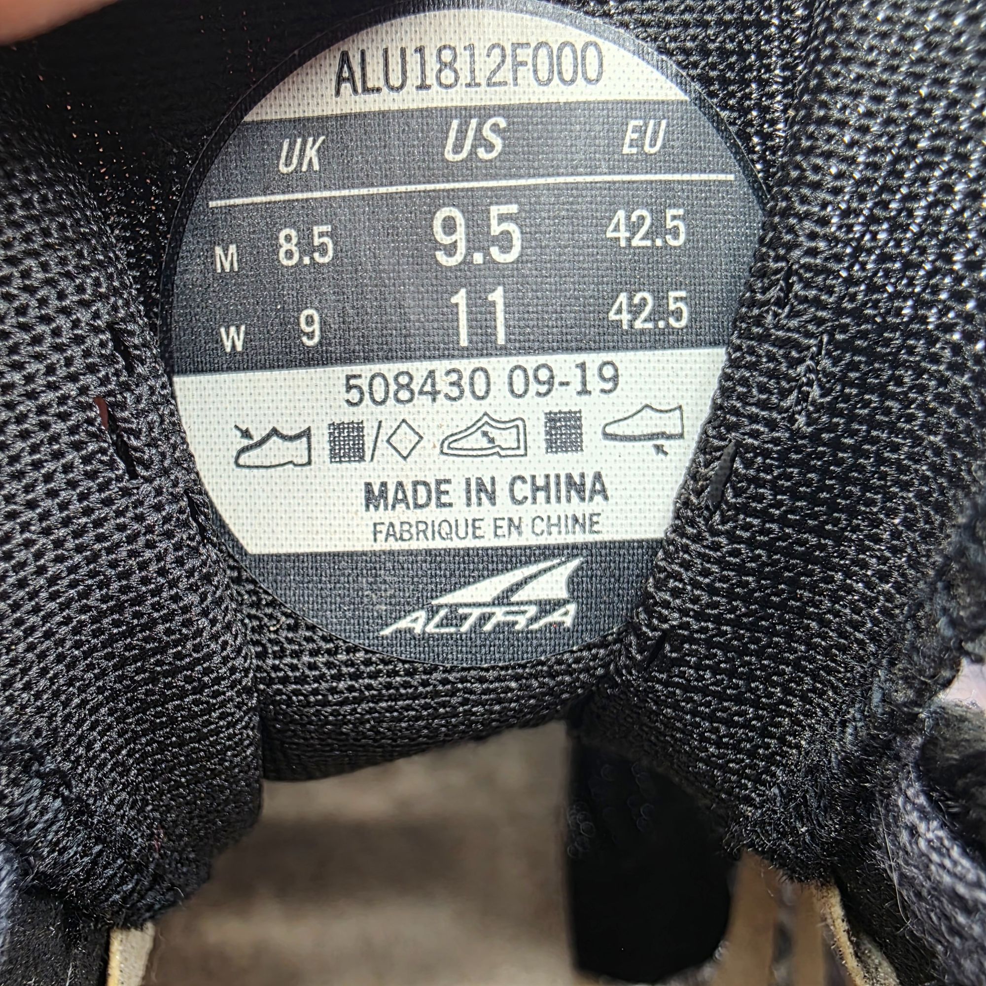 Altra Altra Vanish-R Mens Size 9.5 Black Running Athletic Shoes Wa Size US 9.5 / EU 42-43 - 6 Thumbnail