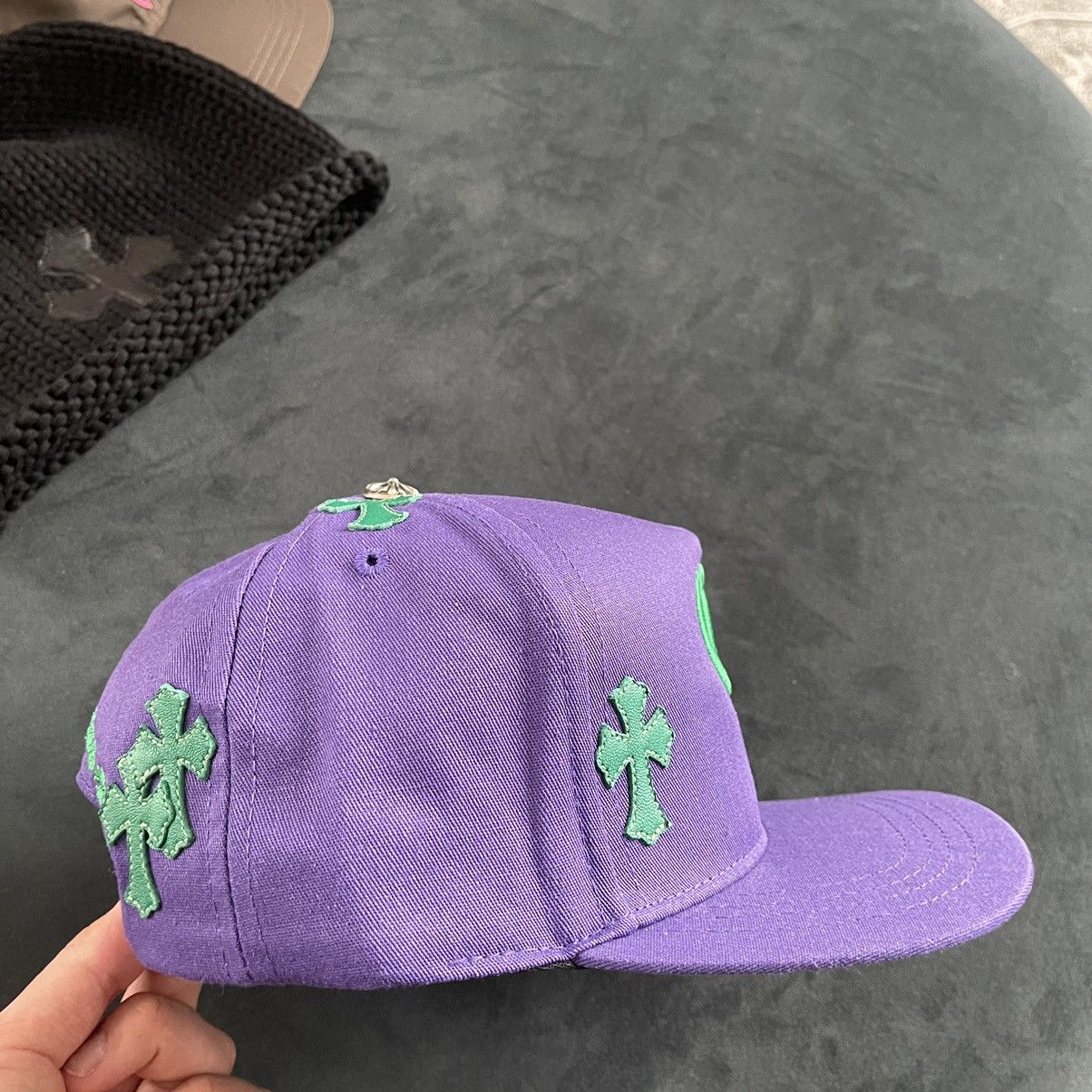 Chrome Hearts Chrome Hearts Cross Patch Hat Purple Art Basel Exclusive Size ONE SIZE - 2 Thumbnail