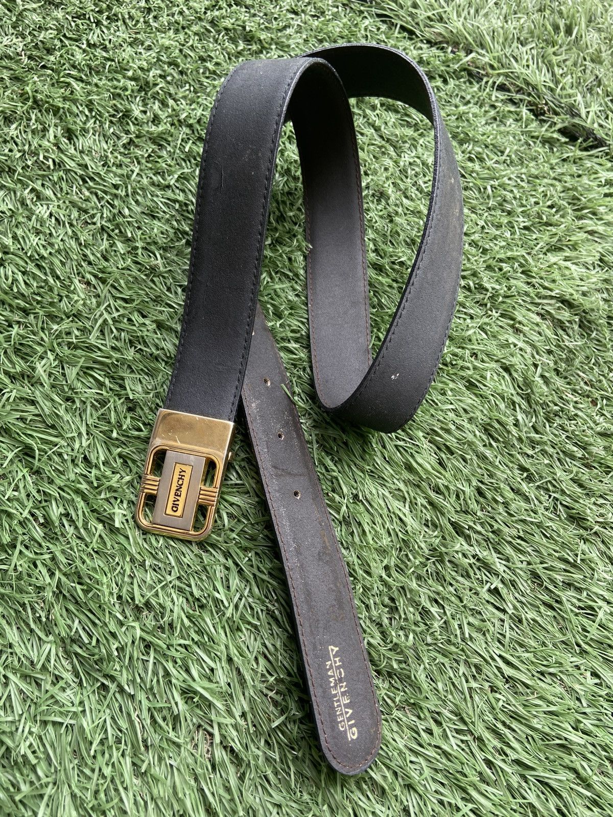 Givenchy Vintage Givenchy Leather Belt Size 32 - 7 Thumbnail