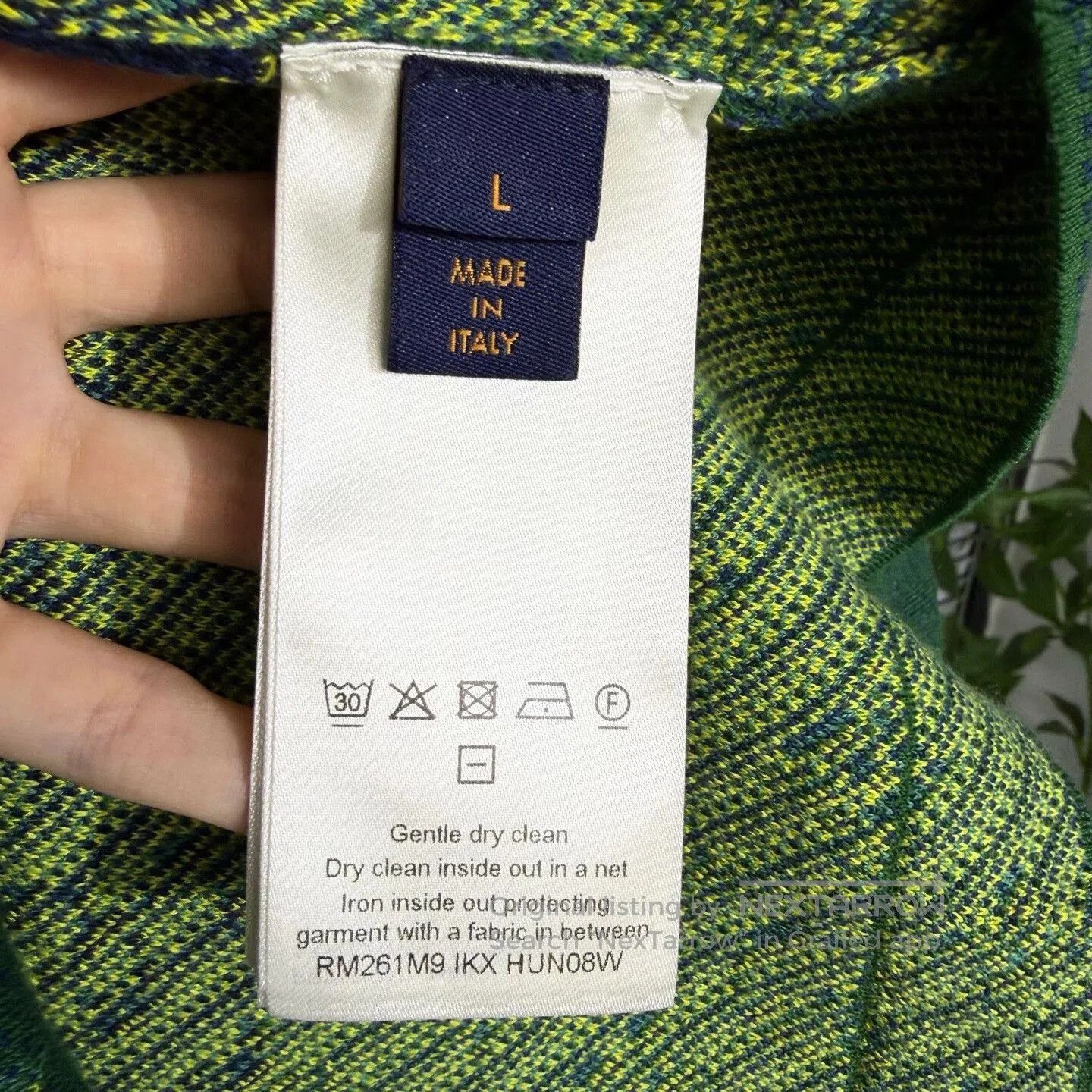Louis Vuitton lv knitted short sleeve t-shirt in green. Size US L / EU 52-54 / 3 - 4 Thumbnail