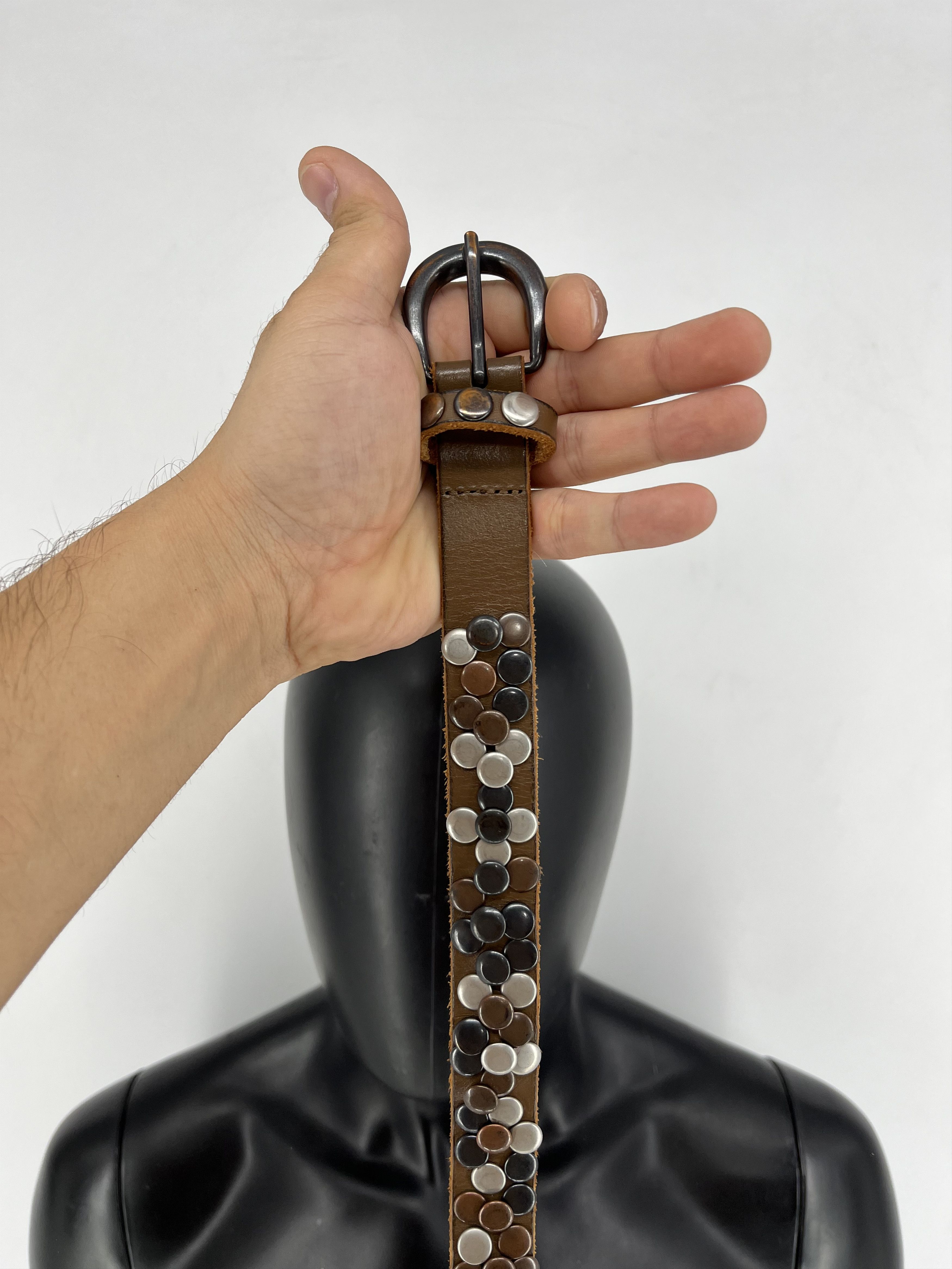 Japanese Brand × Vintage Vintage 90s Punk Belt Leather Band Rock Y2K 90s Y2K Size ONE SIZE - 2 Thumbnail