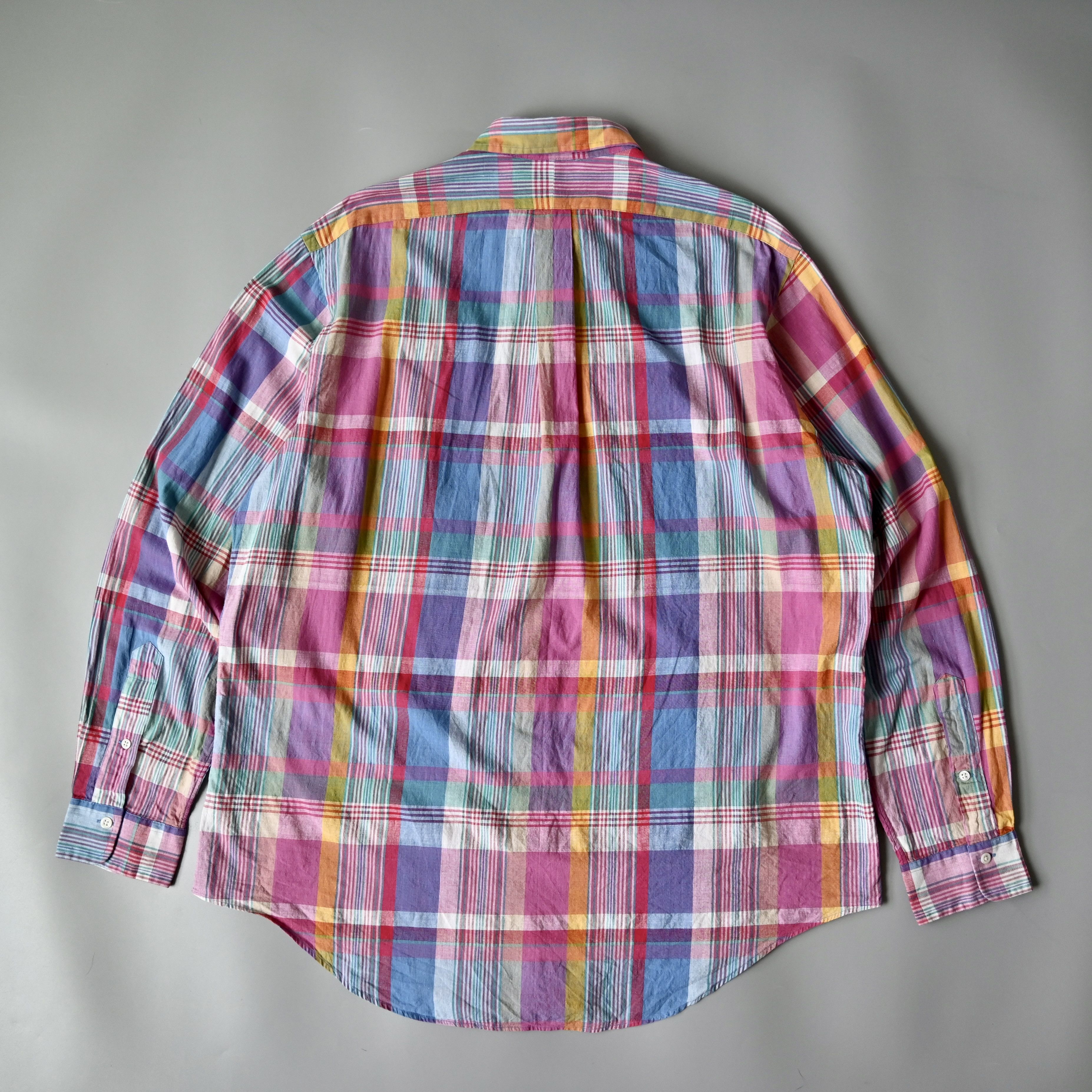 Ralph Lauren 1980s - 90s Ralph Lauren handwoven madras BD shirt Size US XL / EU 56 / 4 - 2 Thumbnail