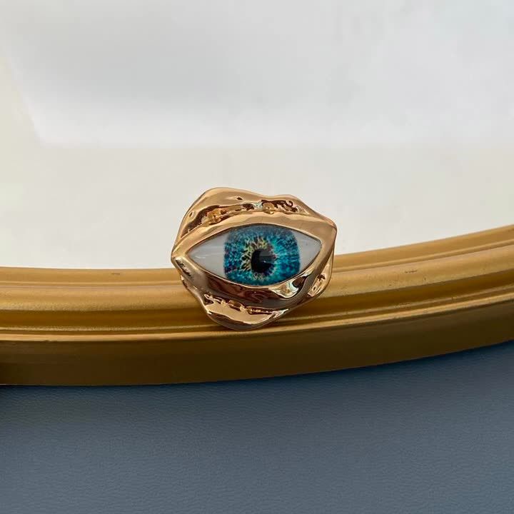 Other Devil's Eye Vintage Open Ring Size ONE SIZE - 1 Thumbnail