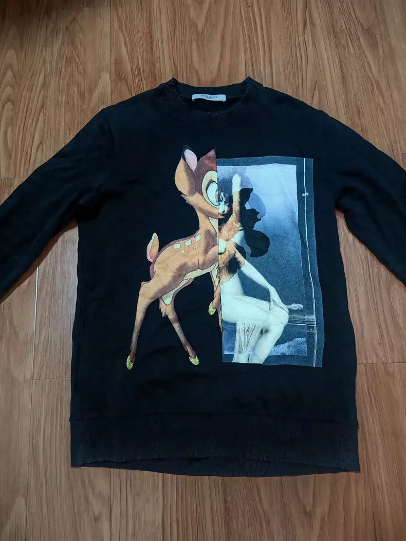 Givenchy Deer Patchwork Hoodie with Fleece Lining Size XS