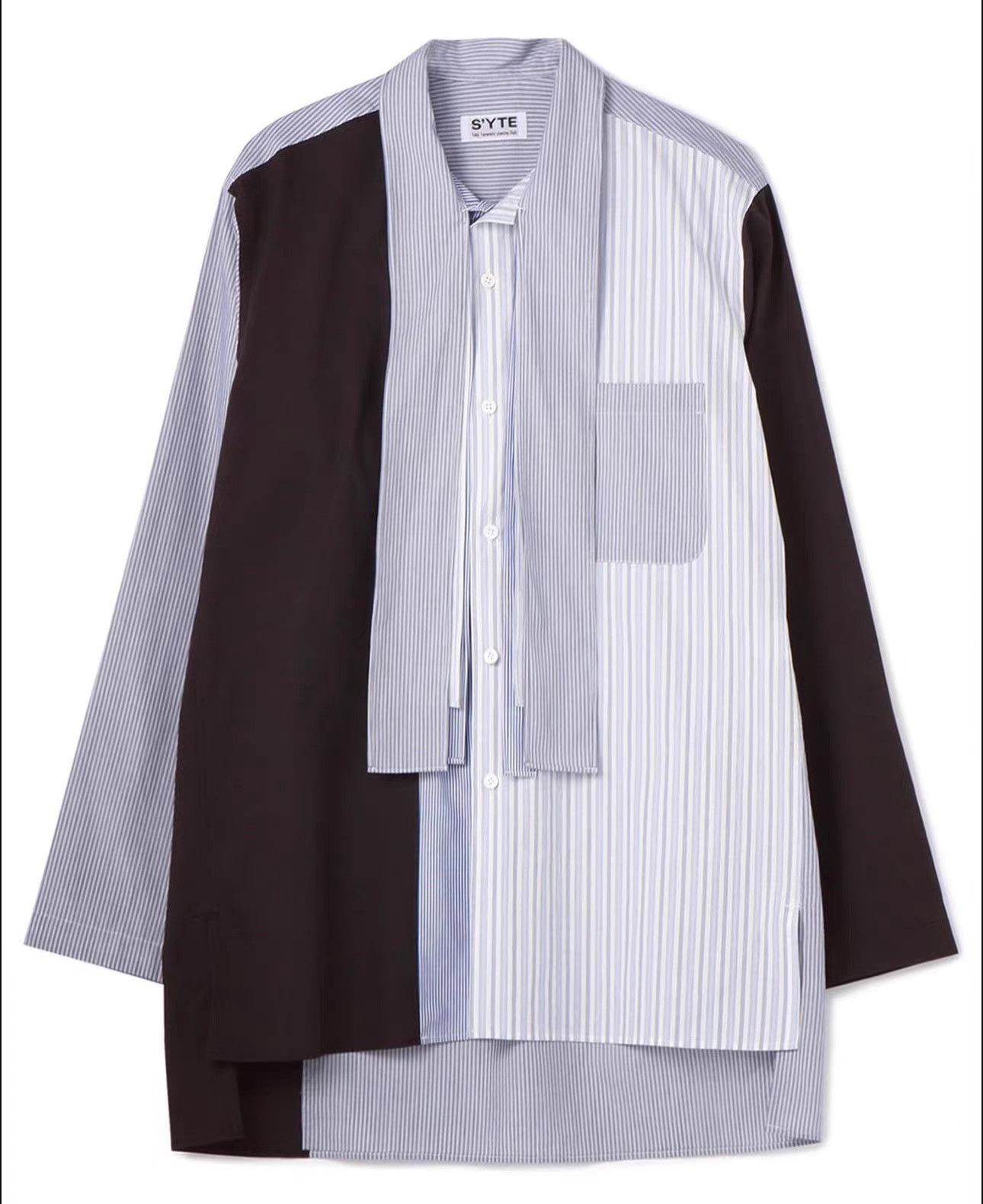 Yohji Yamamoto Yohji Yamamoto Basic Design Bow Tie Shirt K11 Size US L / EU 52-54 / 3 - 1 Thumbnail