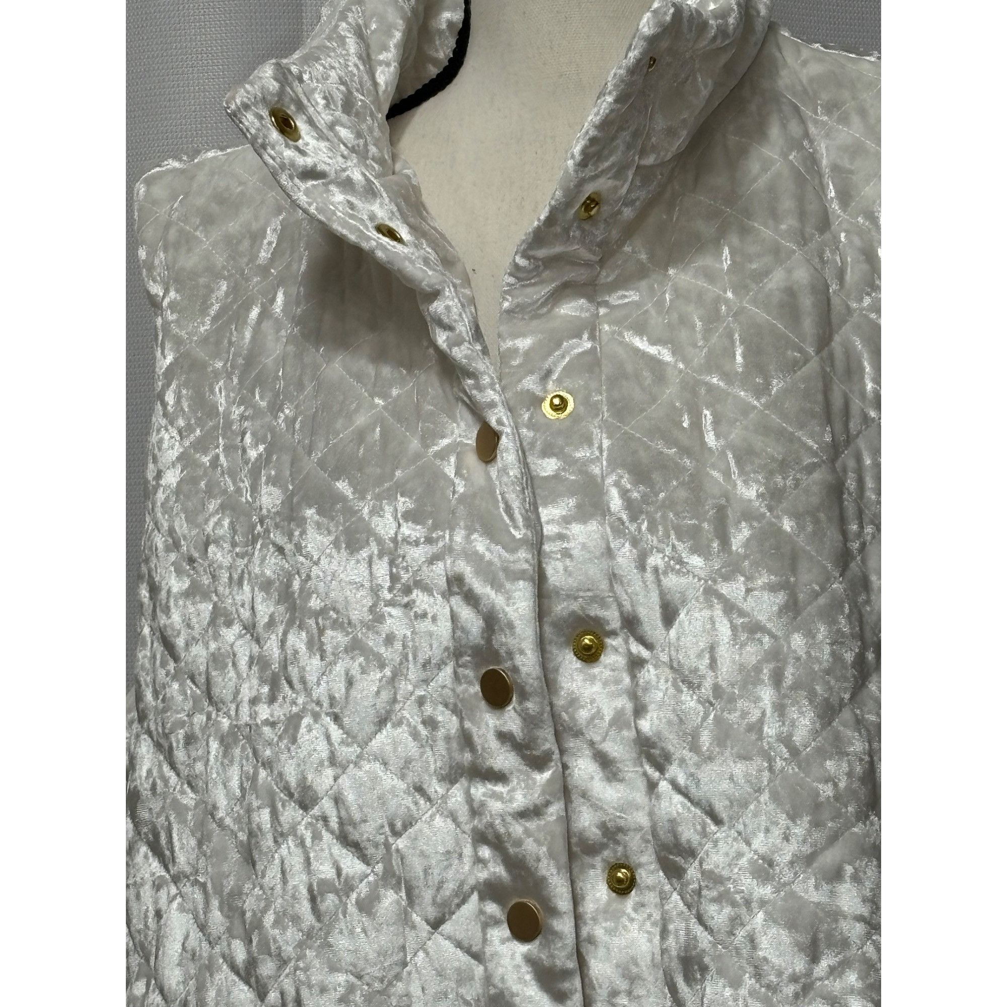 Charter Club Charter Club Velvet Quilted Vest in Winter Morning Size XX Size XXL / US 16-18 / IT 52-54 - 5 Thumbnail