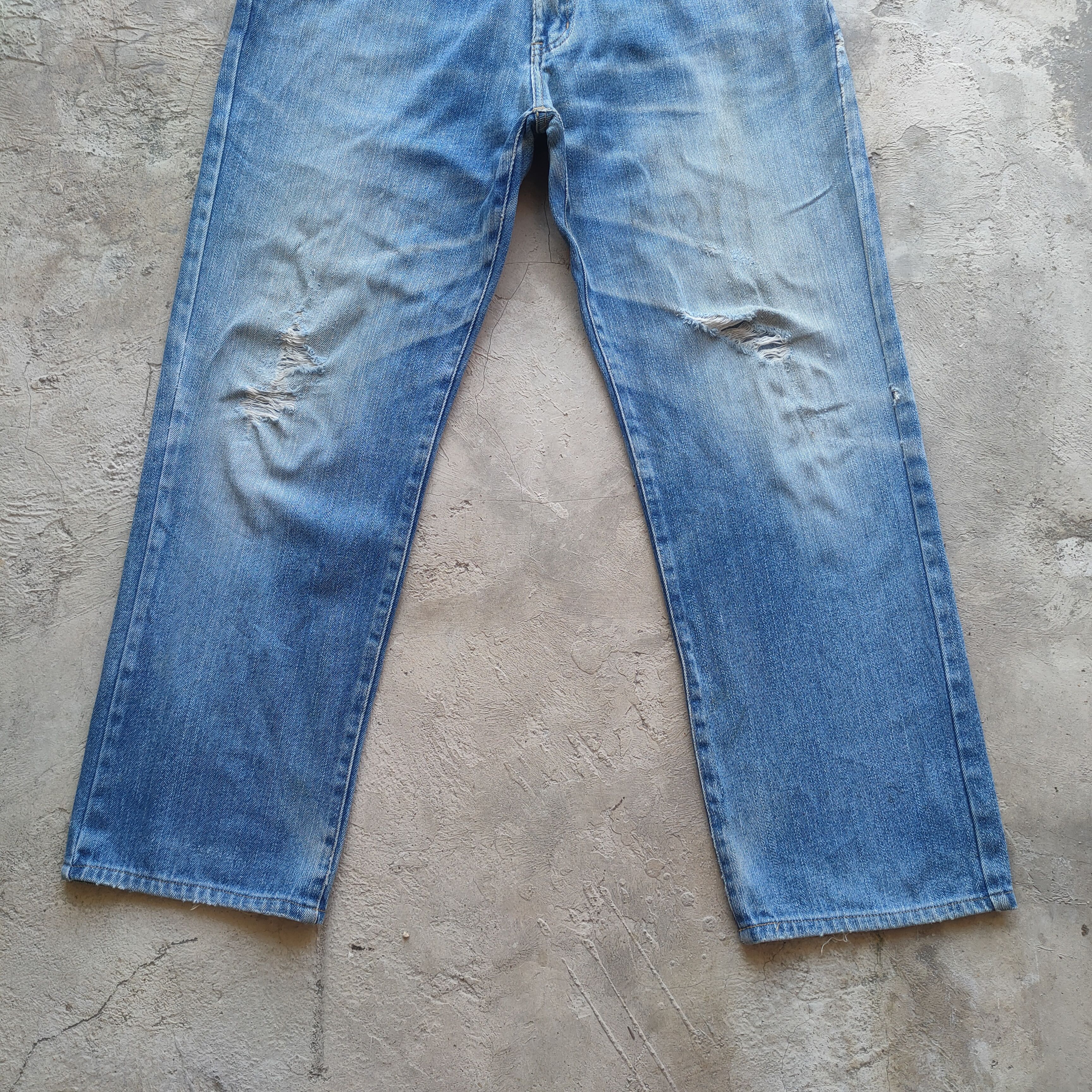Japanese Brand W32 VINTAGE JAPANESE DISTRESSED FADED JEAN PANTS Size US 32 / EU 48 - 4 Thumbnail