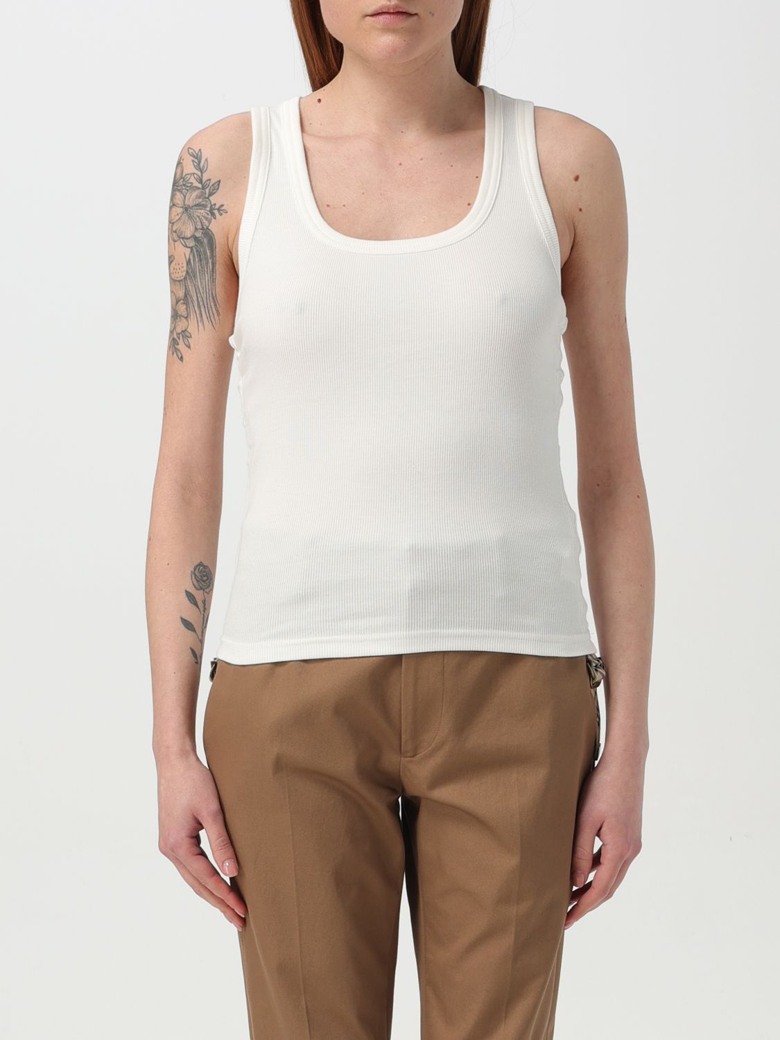 Burberry Burberry T-Shirt Woman White Size L / US 10 / IT 46 - 1 Thumbnail