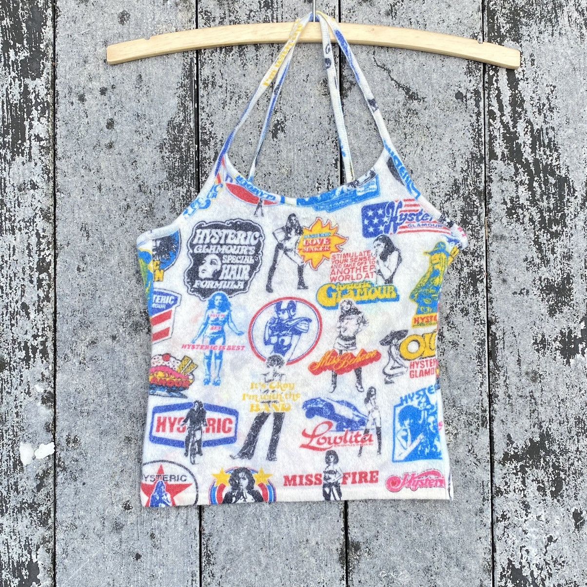 “ HYSTERIC GLAMOUR “ print tank top Hysteric Glamour × Japanese Brand × Vintage Hysteric Glamour