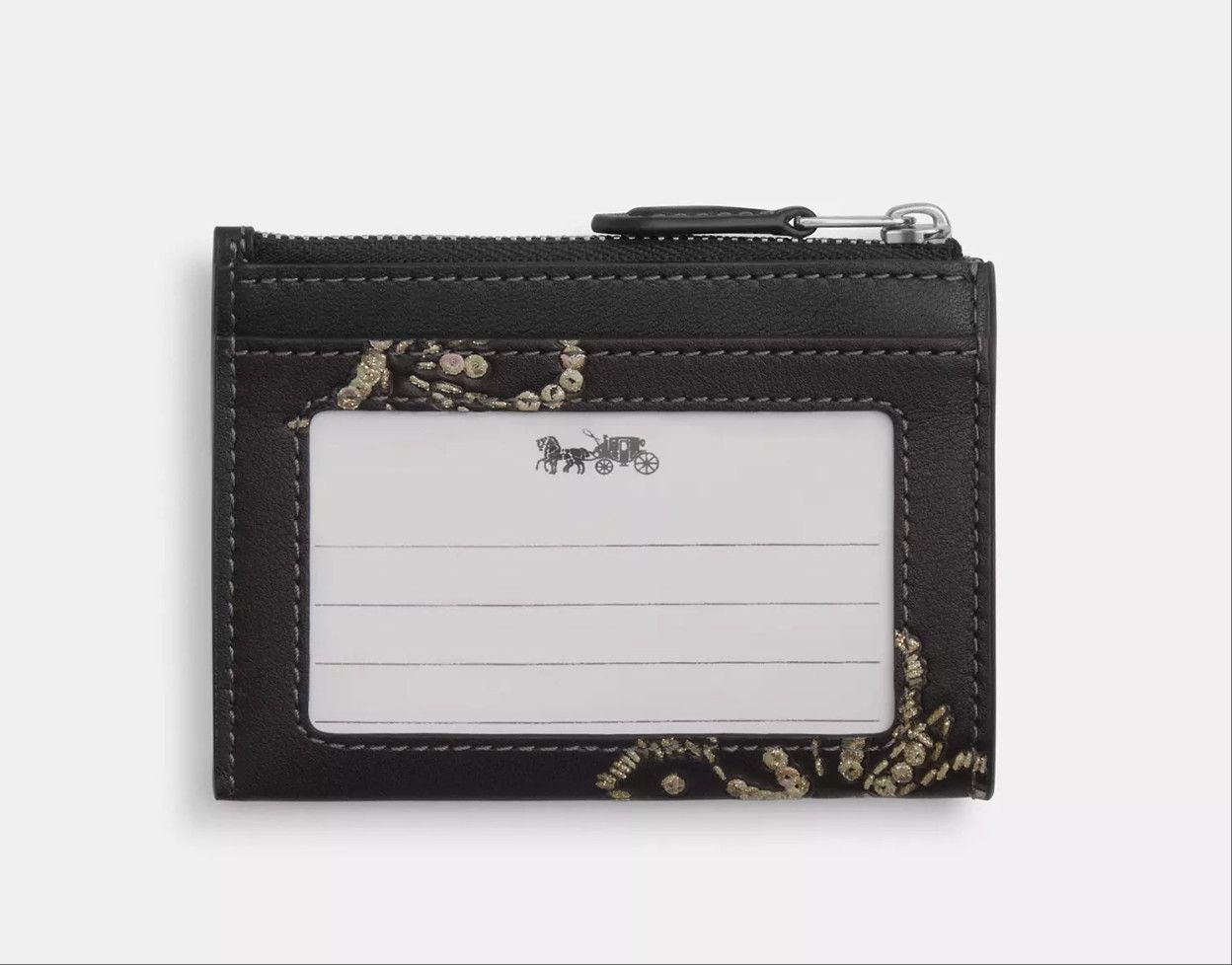 Coach Mini Skinny Id Case With Butterfly Print CCM78 Size ONE SIZE - 5 Thumbnail