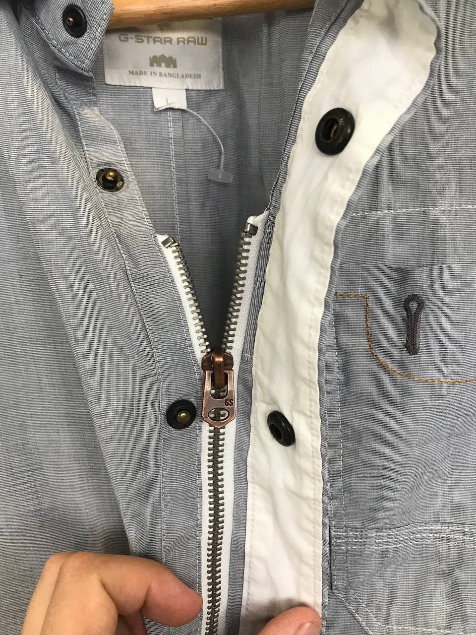 G-Star G Star Raw Y2K streetwear zip shirt Size US L / EU 52-54 / 3 - 4 Thumbnail