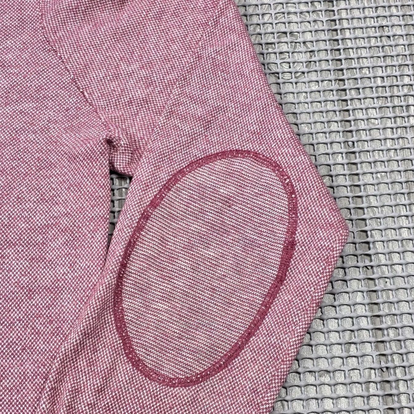Vintage Woolrich Mens V-Neck Sweater Pink Waffle Knit M Cashmere Cotton Pullover Knit Shirt Size US M / EU 48-50 / 2 - 6 Thumbnail