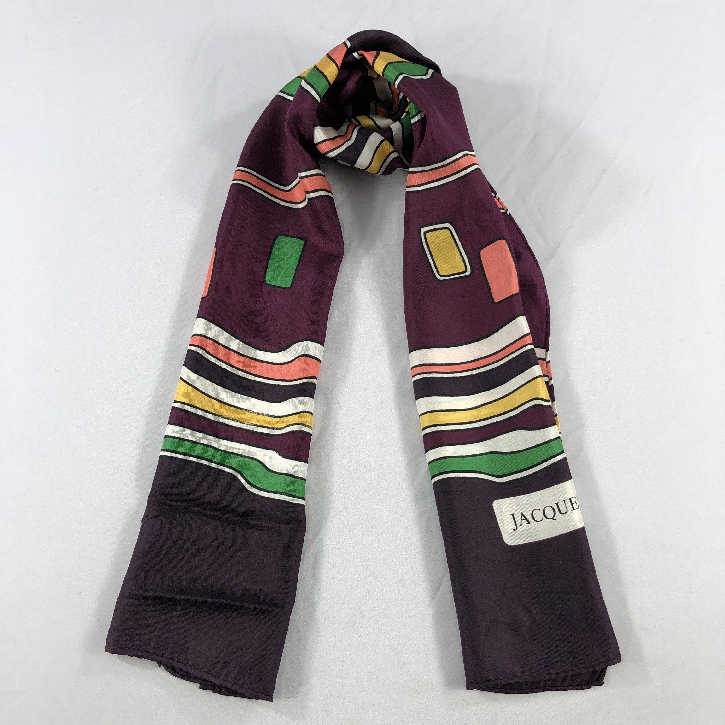 Vintage Vintage Jacques Heim Silk Scarf Size ONE SIZE - 2 Thumbnail