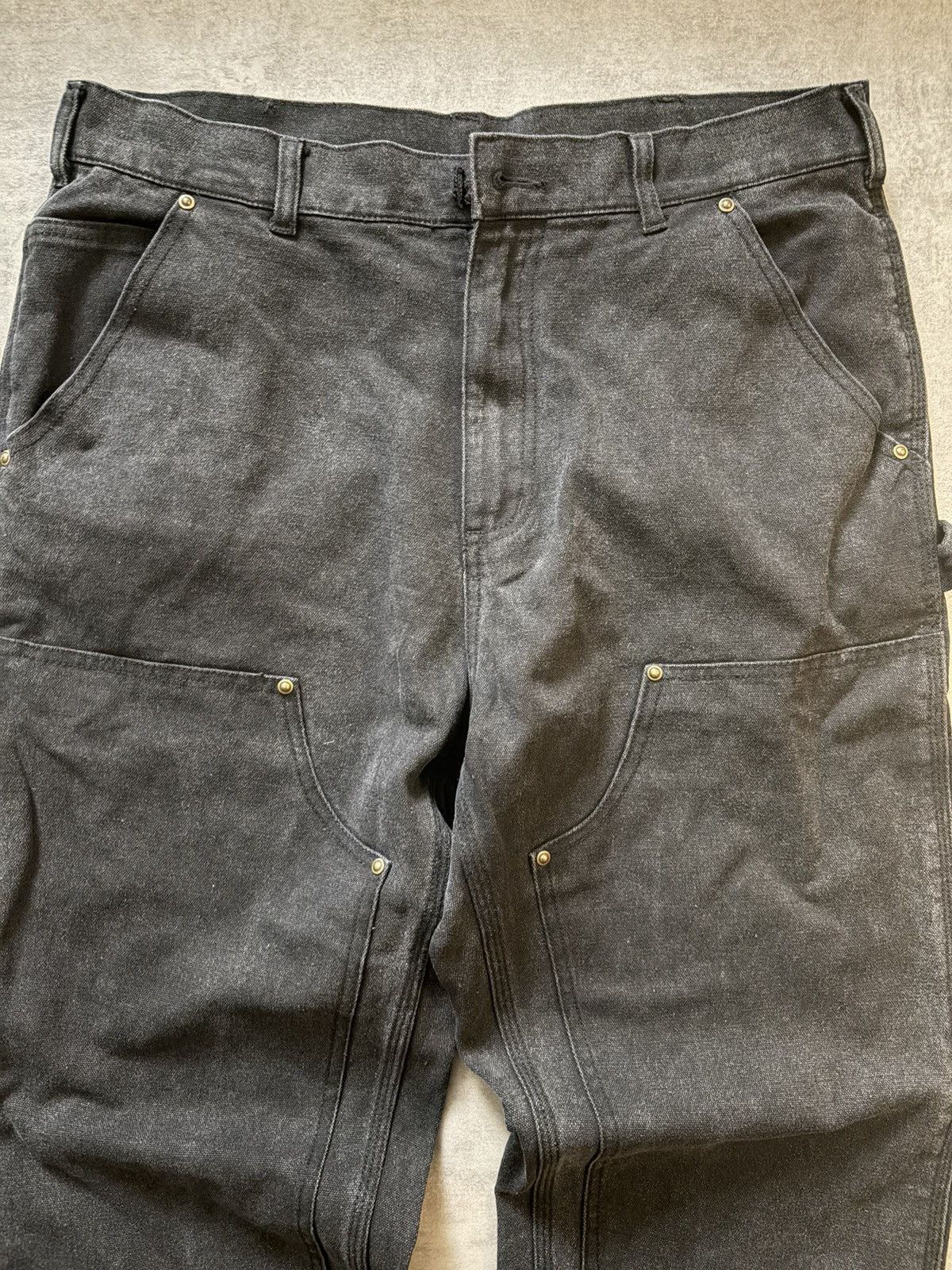 Carhartt Vintage Carhartt B136 BLK Sand Black Double Knee Carpenter Size US 34 / EU 50 - 4 Thumbnail