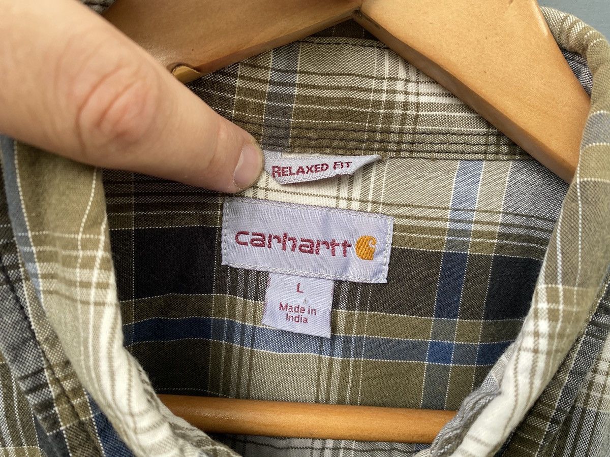 Carhartt Carhartt Country Plaid Multicolor Khaki Shirt Double Pockets Size US L / EU 52-54 / 3 - 6 Thumbnail