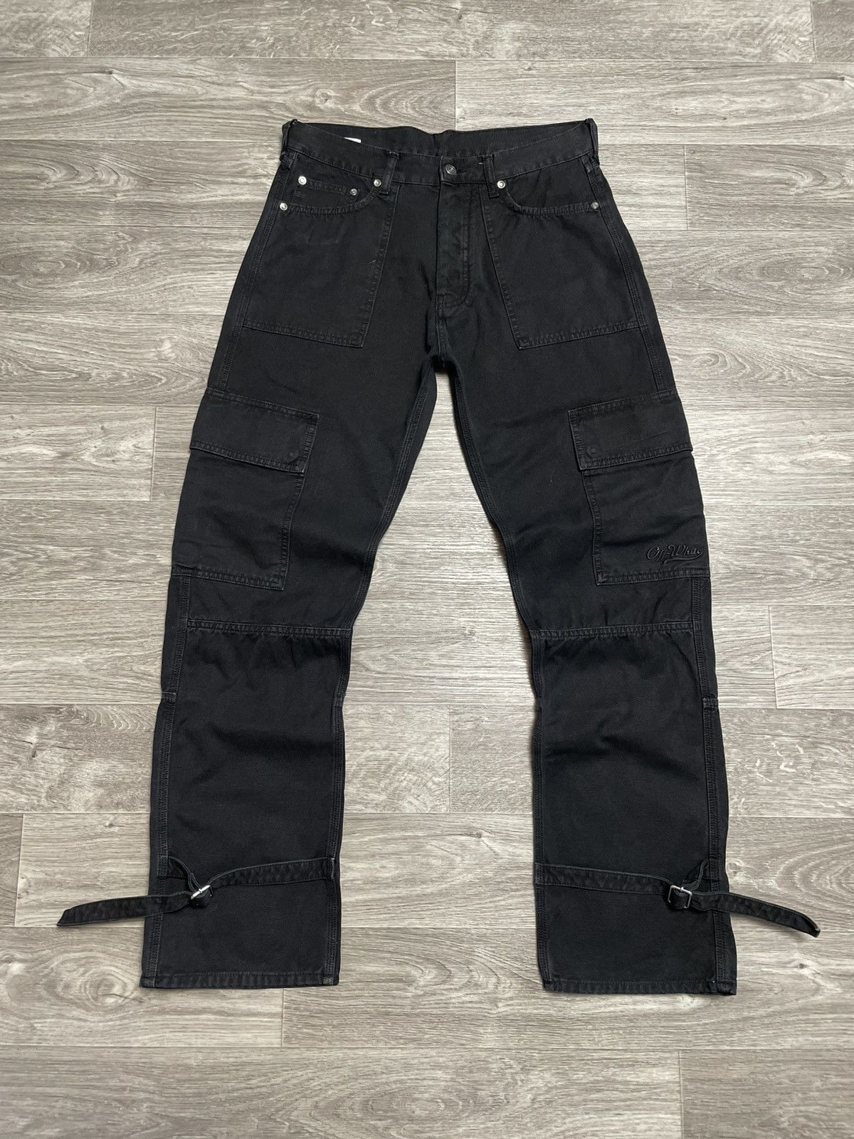 Off-White Off White Black Cargo Jeans Size US 32 / EU 48 - 1 Thumbnail