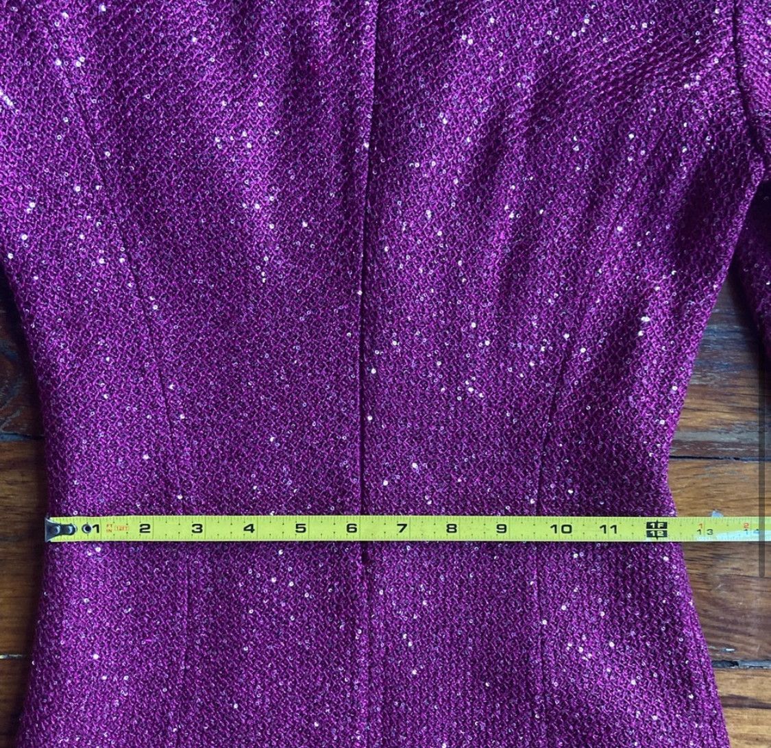 St. John St. John Wool/Sequin V Neck Dress Size XS / US 0-2 / IT 36-38 - 8 Thumbnail