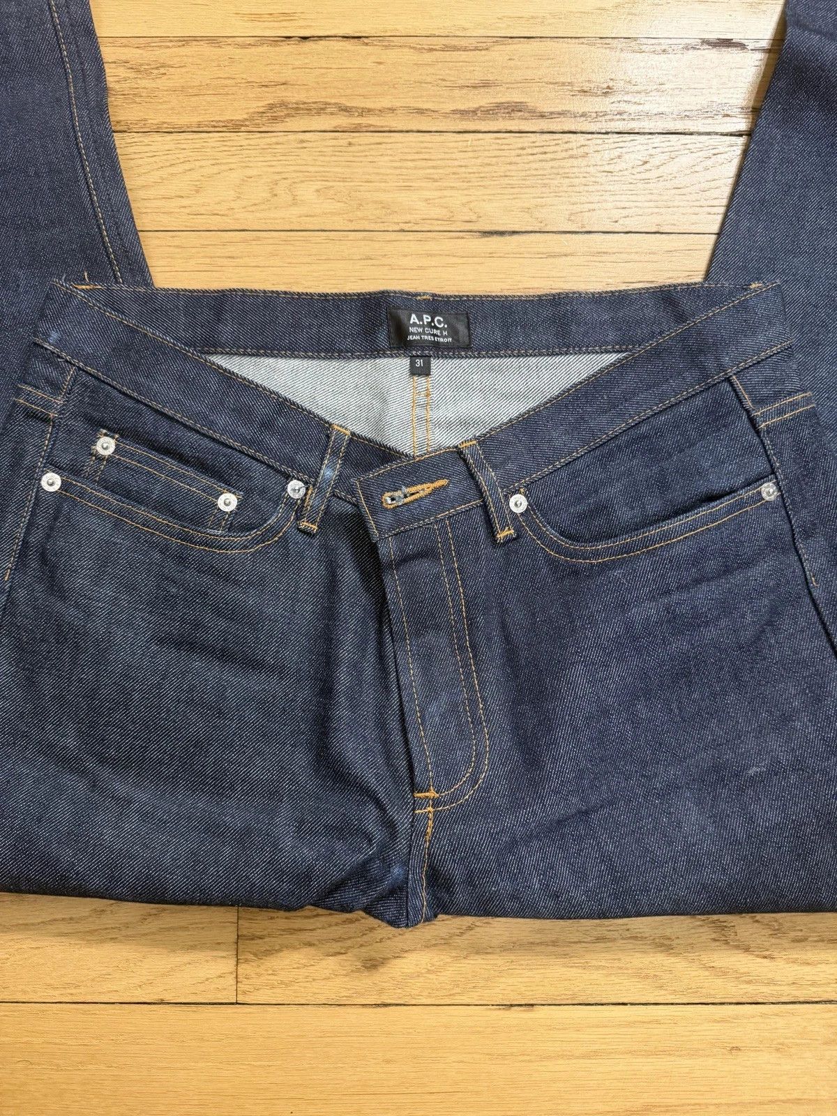 A.P.C. A.P.C New Cure H Jean Tres Etroit Size US 31 - 2 Thumbnail