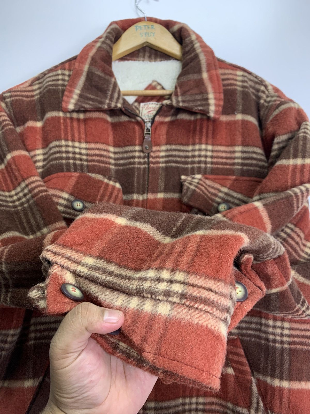 Flannel × Japanese Brand × Vintage Vintage Baranet Buttons Jacket Size US L / EU 52-54 / 3 - 9 Thumbnail