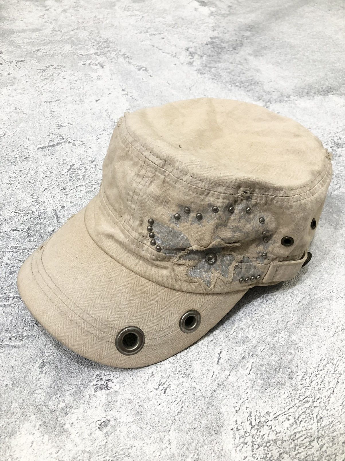 Le Grande Bleu (L.G.B.) × Unsound Rags Bulk Combo 4pcs Alternative Two Fold Studded Cadet Hat Size ONE SIZE - 2 Thumbnail