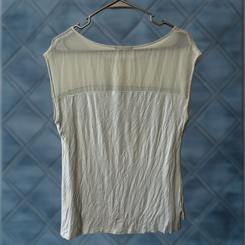 Vintage Tahari Blue Cap Sleeve Blouse Women’s S Small Size S / US 4 / IT 40 - 1 Thumbnail