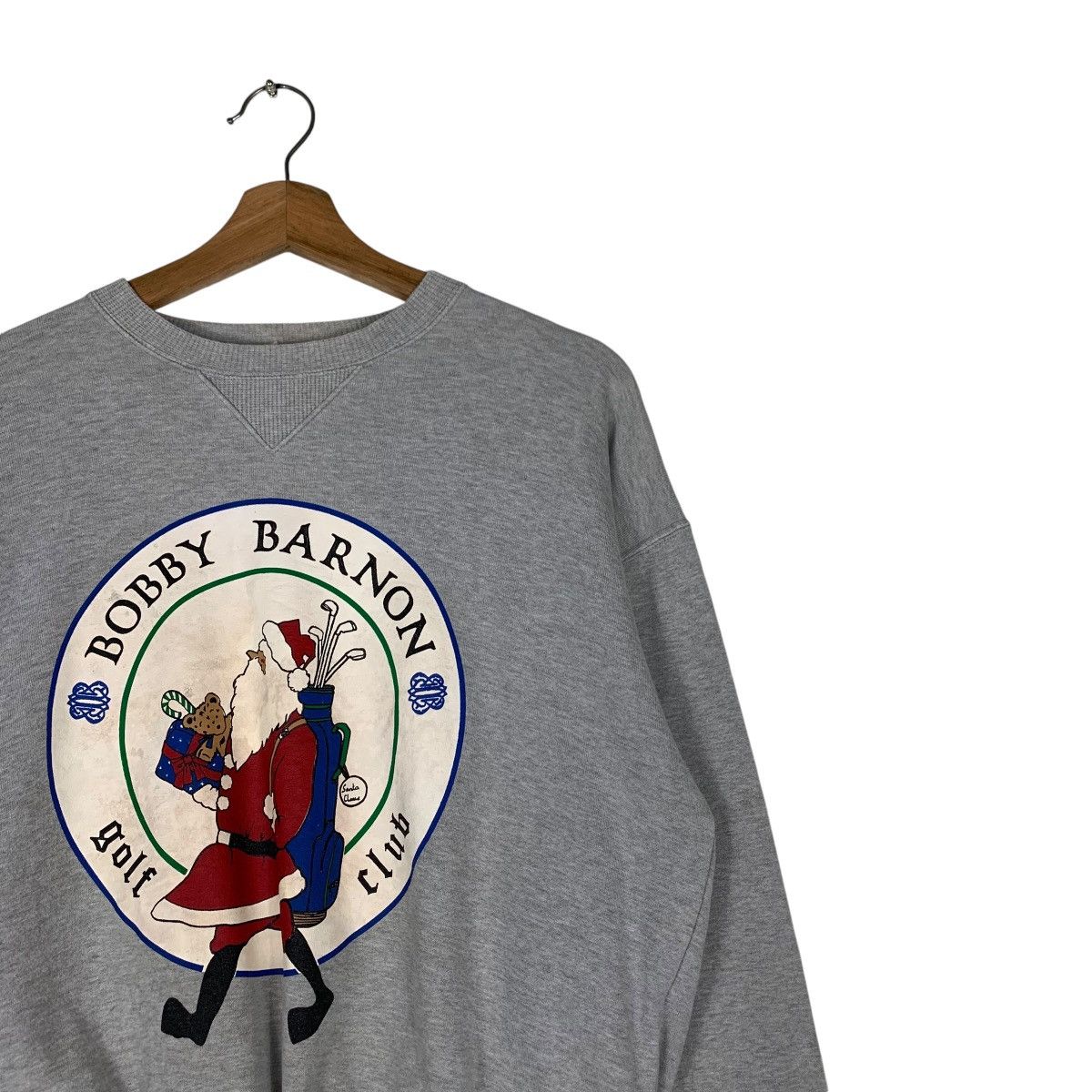 Japanese Brand BOBBY BARNON Golf Club Big Logo Sweatshirt #1317-C59 Size US M / EU 48-50 / 2 - 5 Thumbnail