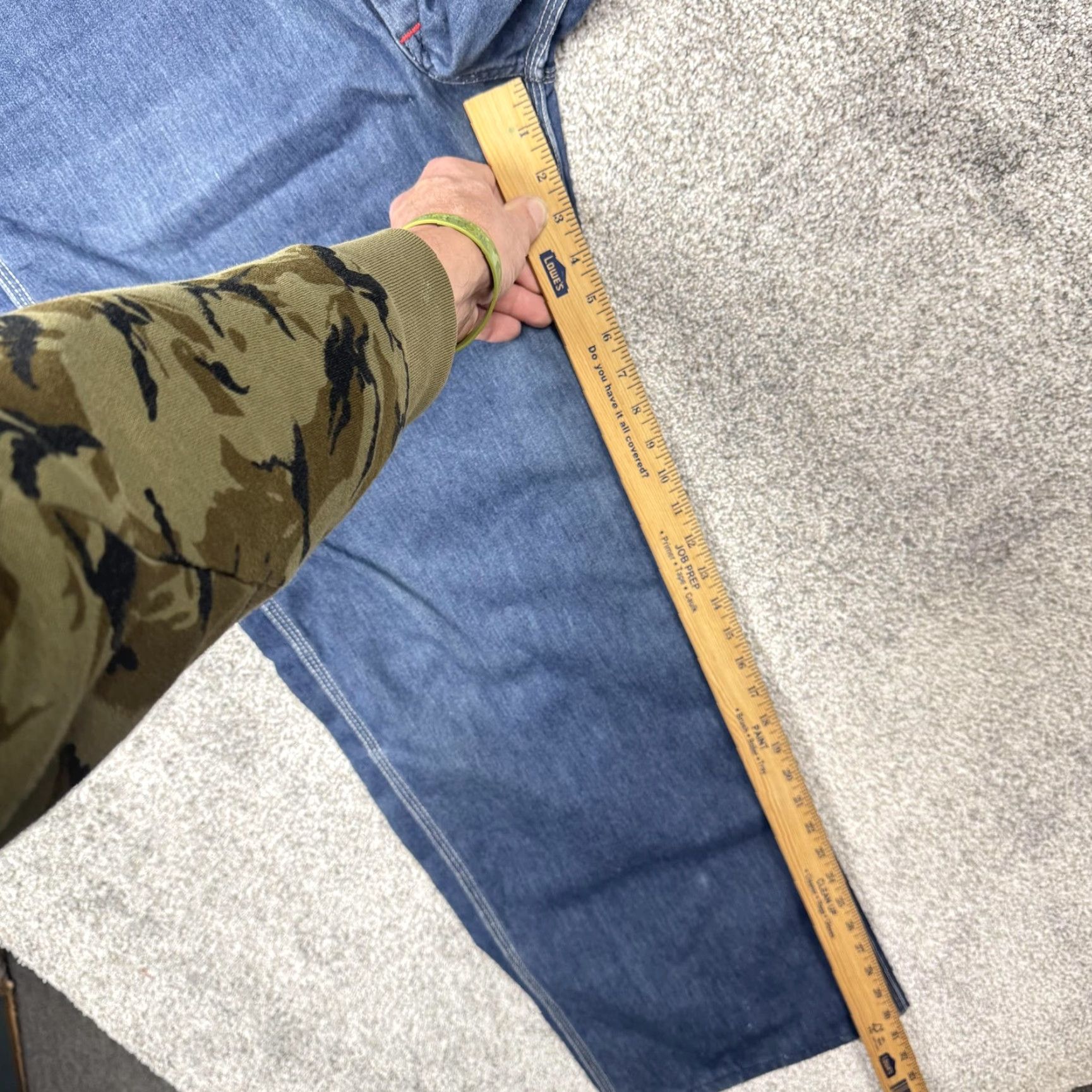 Vintage VINTAGE Big Mac Denim Bib Overalls Mens 44x30.5 Blue Square Back Workwear Utility Pants Size US 44 / EU 60 - 6 Thumbnail