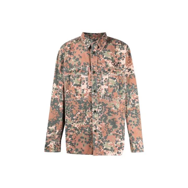Diesel Diesel Camouflage Logo Long Sleeve Shirt for Men 0079 Size US L / EU 52-54 / 3 - 1 Thumbnail