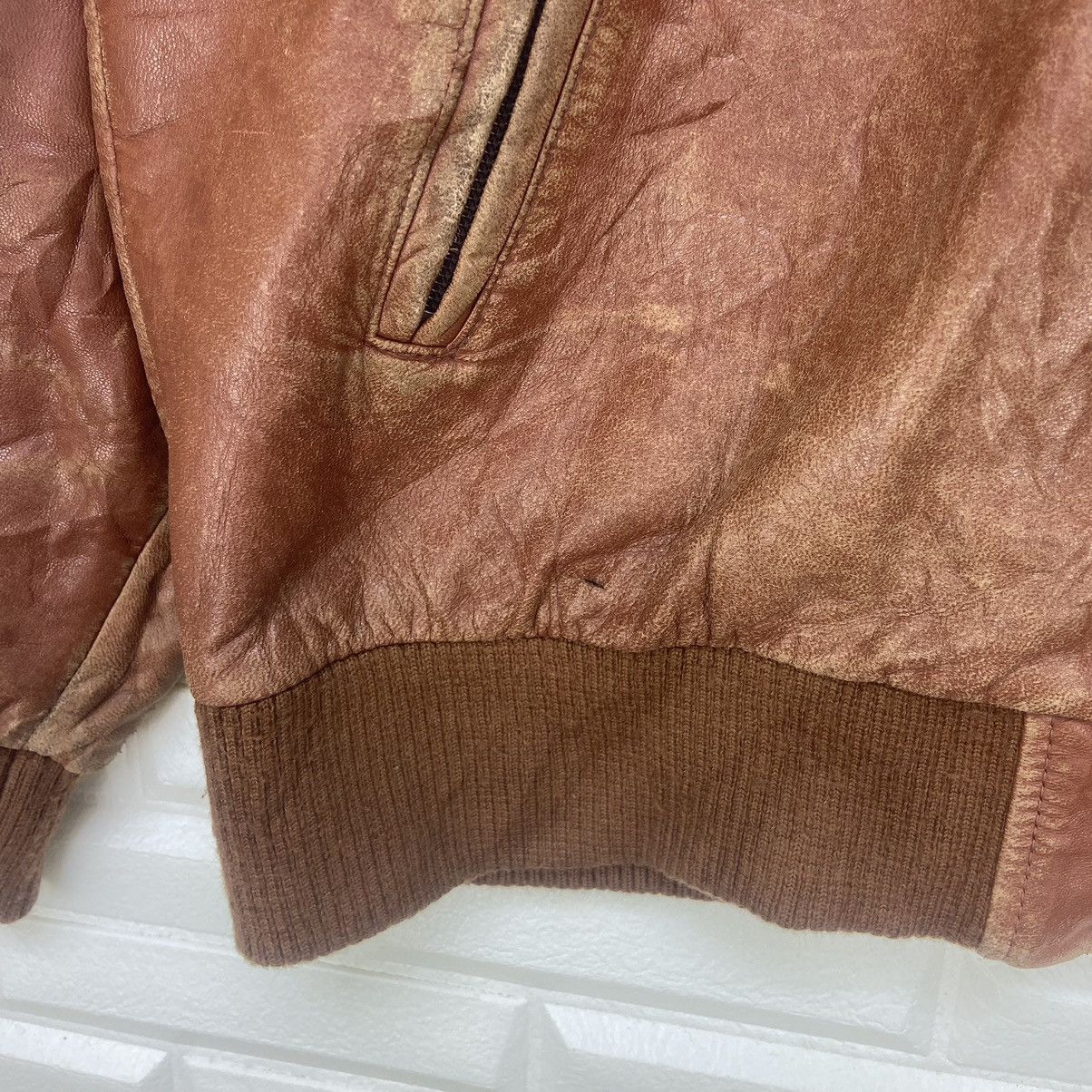 Schott Schott N.Y.C Sportswear Sheep Skin Genuine Leather Jacket Size US S / EU 44-46 / 1 - 9 Thumbnail