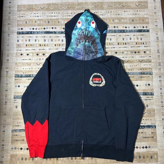 Bape BAPE x JAWS SHARK FULL ZIP HOODIE Grailed