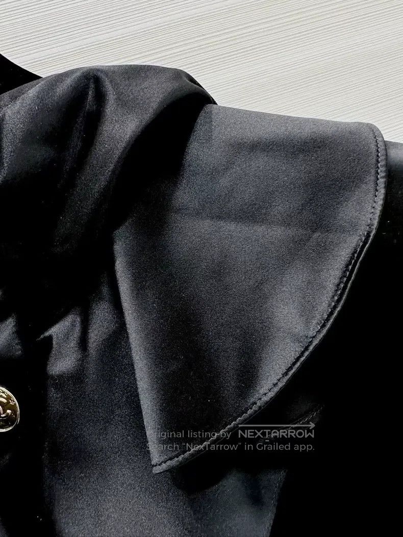 Chanel Chanel 25B black ruffled love hooded jacket Size XS / US 0-2 / IT 36-38 - 3 Thumbnail
