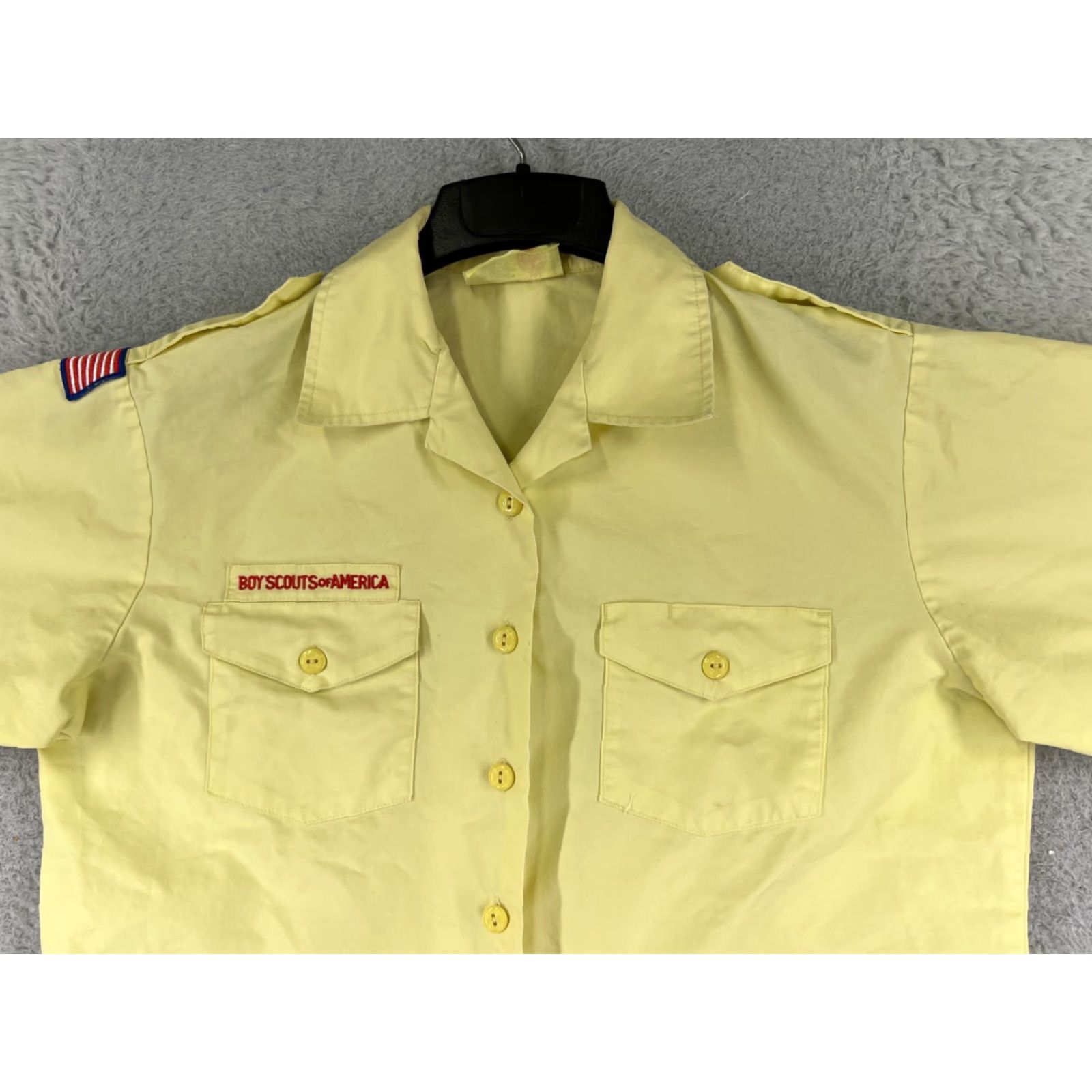 Vintage VINTAGE Boy Scouts of America Shirt Womens 14 Yellow Official Blouse Button Up US Made Womens Size XL / US 12-14 / IT 48-50 - 4 Thumbnail