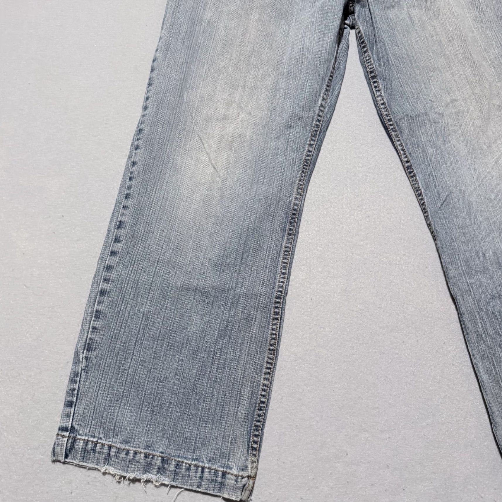 Vintage Mecca Jeans Blue Denim Mid Rise Relaxed Straight Zip Fly Y2K 34x28 Men Jeans Distressed 5-Pocket Denim Zip Closure Vintage No Size US 34 / EU 50 - 5 Thumbnail
