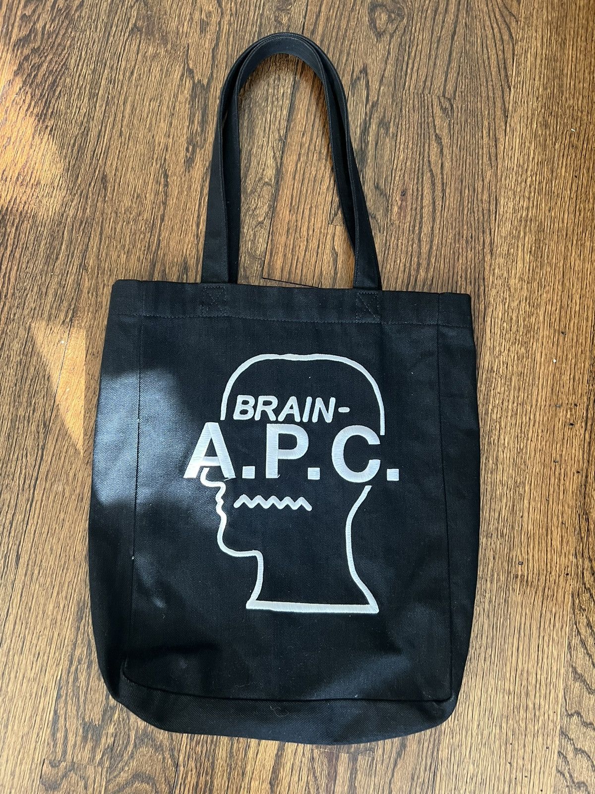 A.P.C. × Brain Dead Braindead x A.P.C. Black/White Tote Bag | Grailed