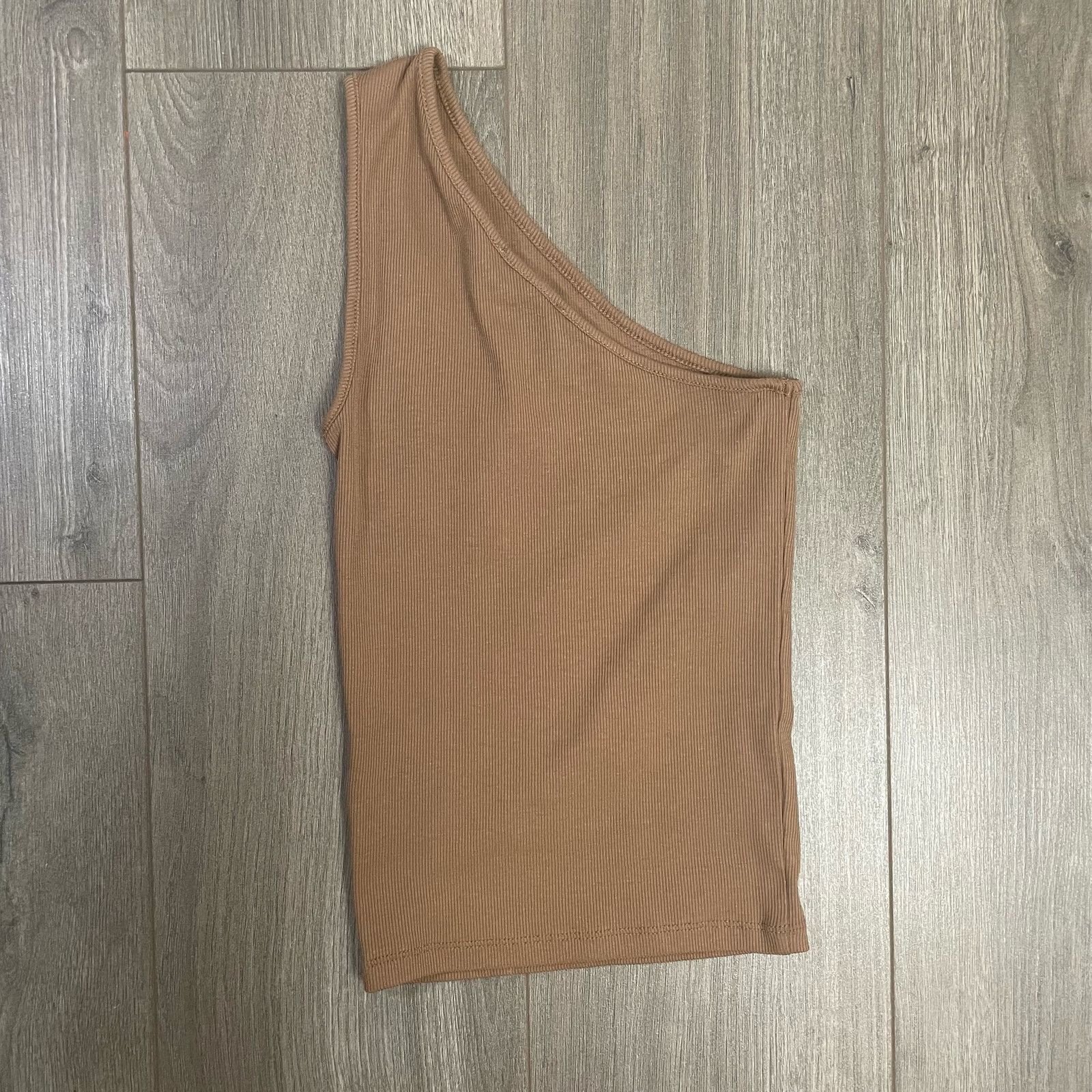 Madewell Madewell Brightside One Shoulder Rib Tank Top US Women's XXS Size XXS / US 00 / IT 34 - 2 Thumbnail