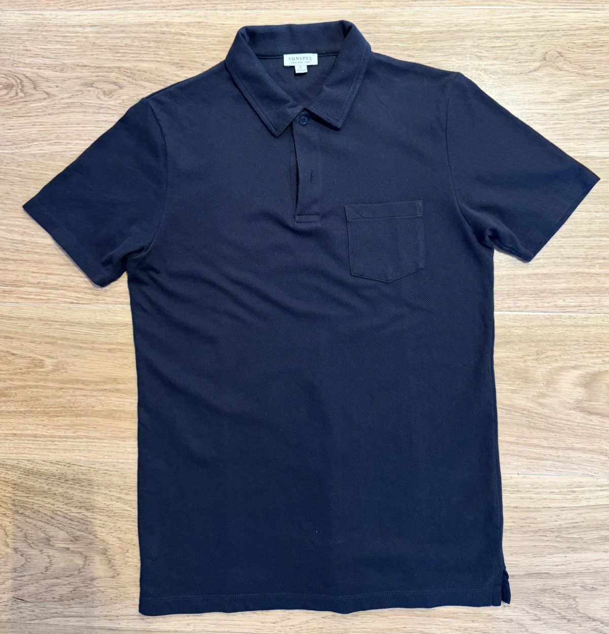 Sunspel Riviera Polo - Navy Size US S / EU 44-46 / 1 - 1 Thumbnail