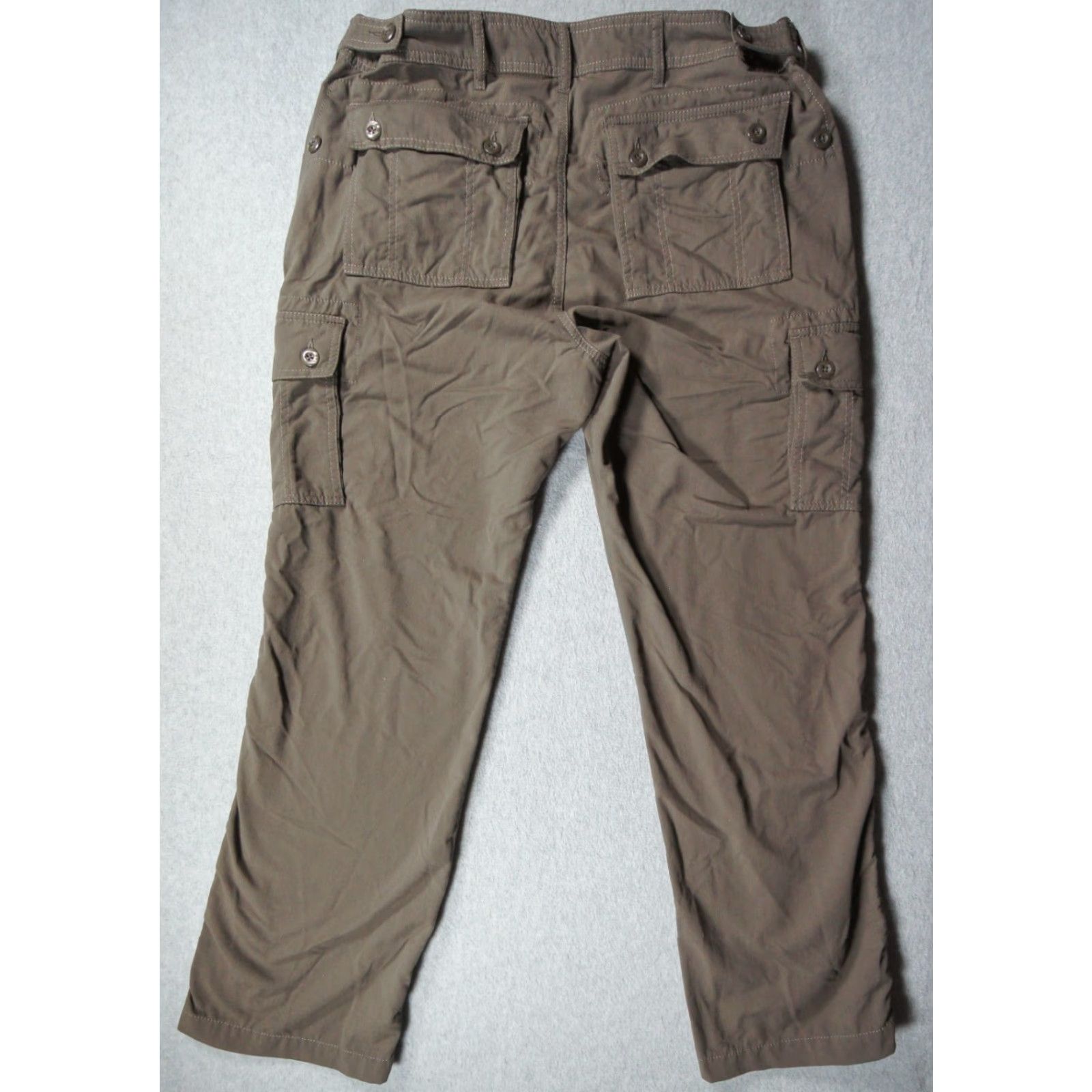 Vintage Clothing Arts Pants Mens 34x30 Brown Cargo Pockets 5-Pocket Design Travel Pick Pocket Proof Cargo Pants Mens Brown Size US 34 / EU 50 - 5 Thumbnail
