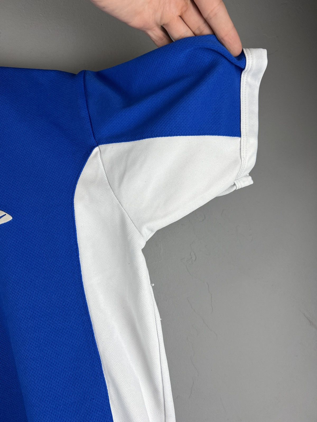 Nike × Vintage Vintage Y2K 90s Nike Air Center Swoosh Nylon jersey Size US M / EU 48-50 / 2 - 6 Thumbnail