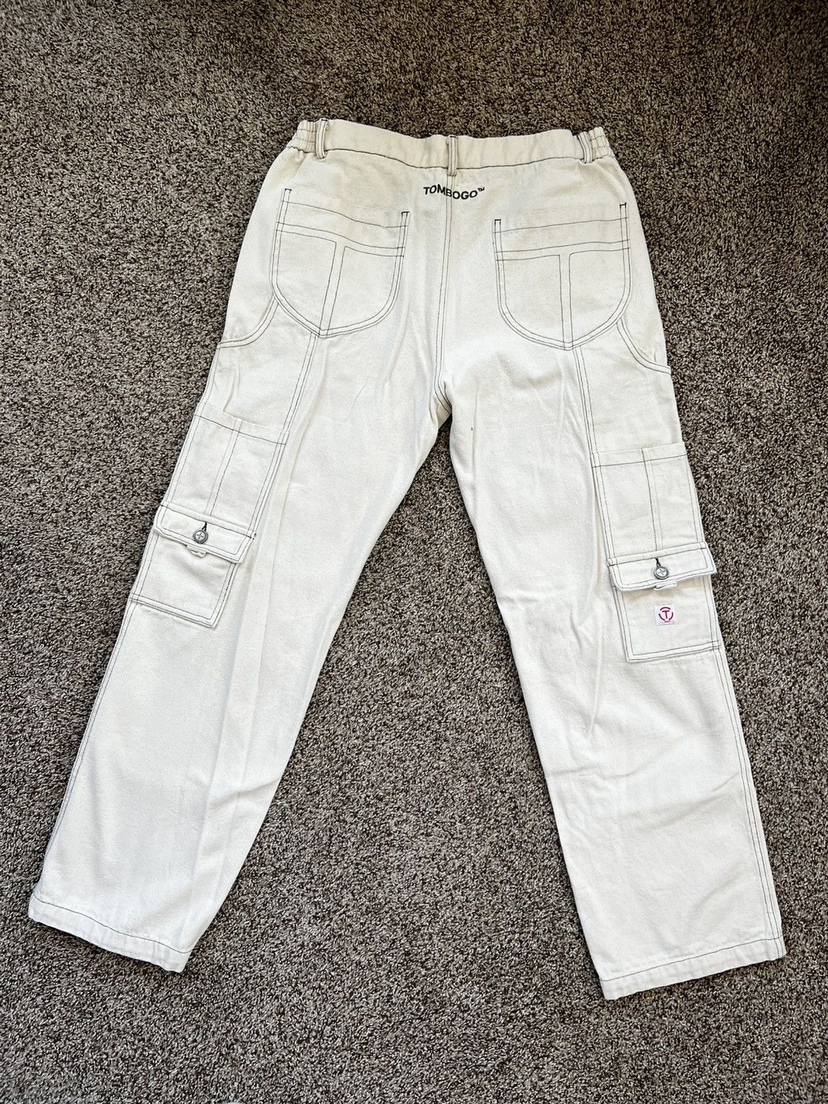 TOMBOGO Beige / Green Convertible Double Knee Pants Size US 33 - 3 Thumbnail